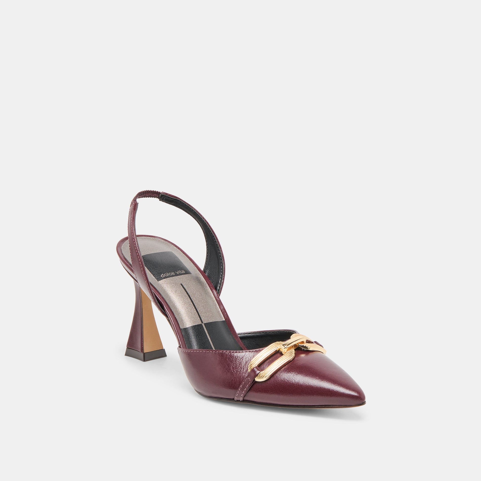 Malik Cranberry Crinkle Patent Heels Dolce Vita Discount