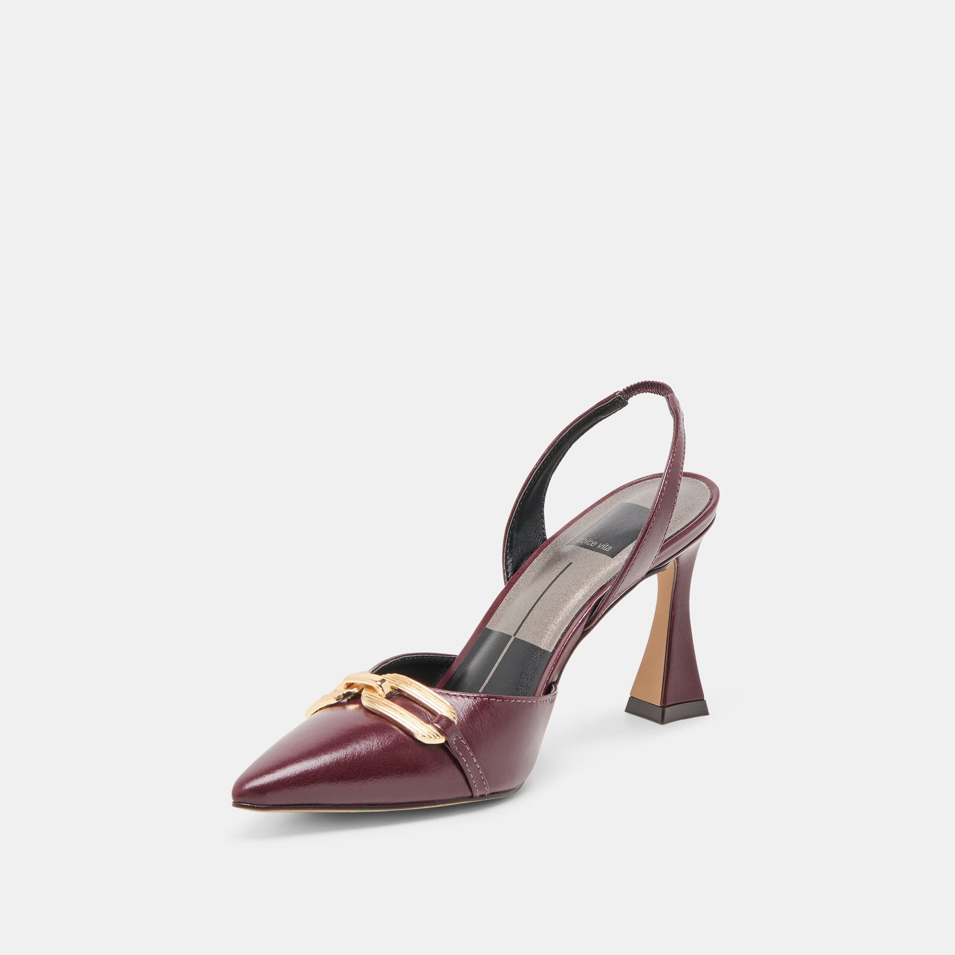Malik Cranberry Crinkle Patent Heels Dolce Vita Discount