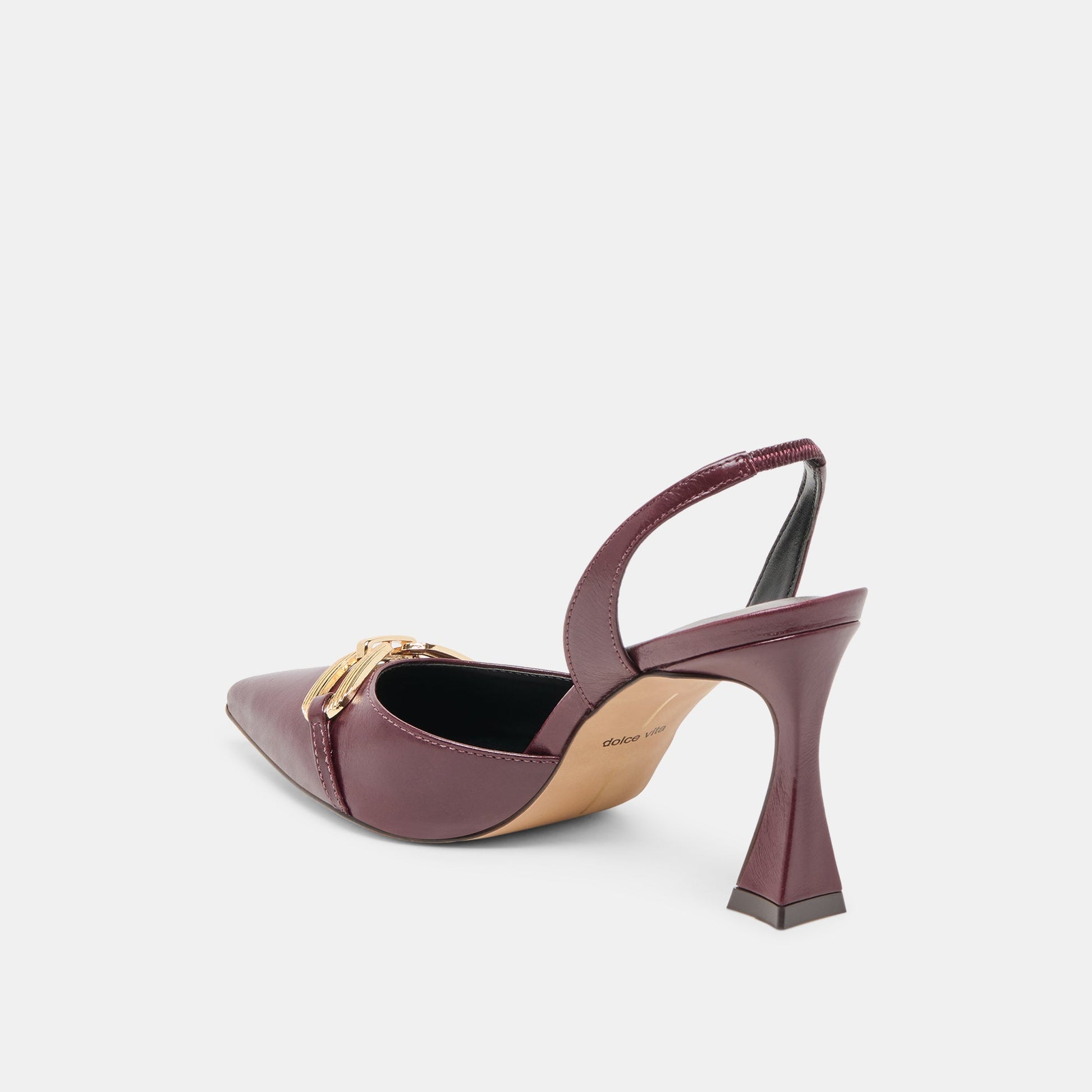 Malik Cranberry Crinkle Patent Heels Dolce Vita Discount