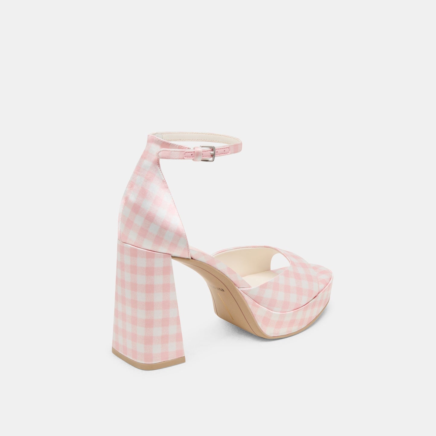 Reyes X Byrdie Golf Pink Plaid Gingham Heels Dolce Vita Outlet