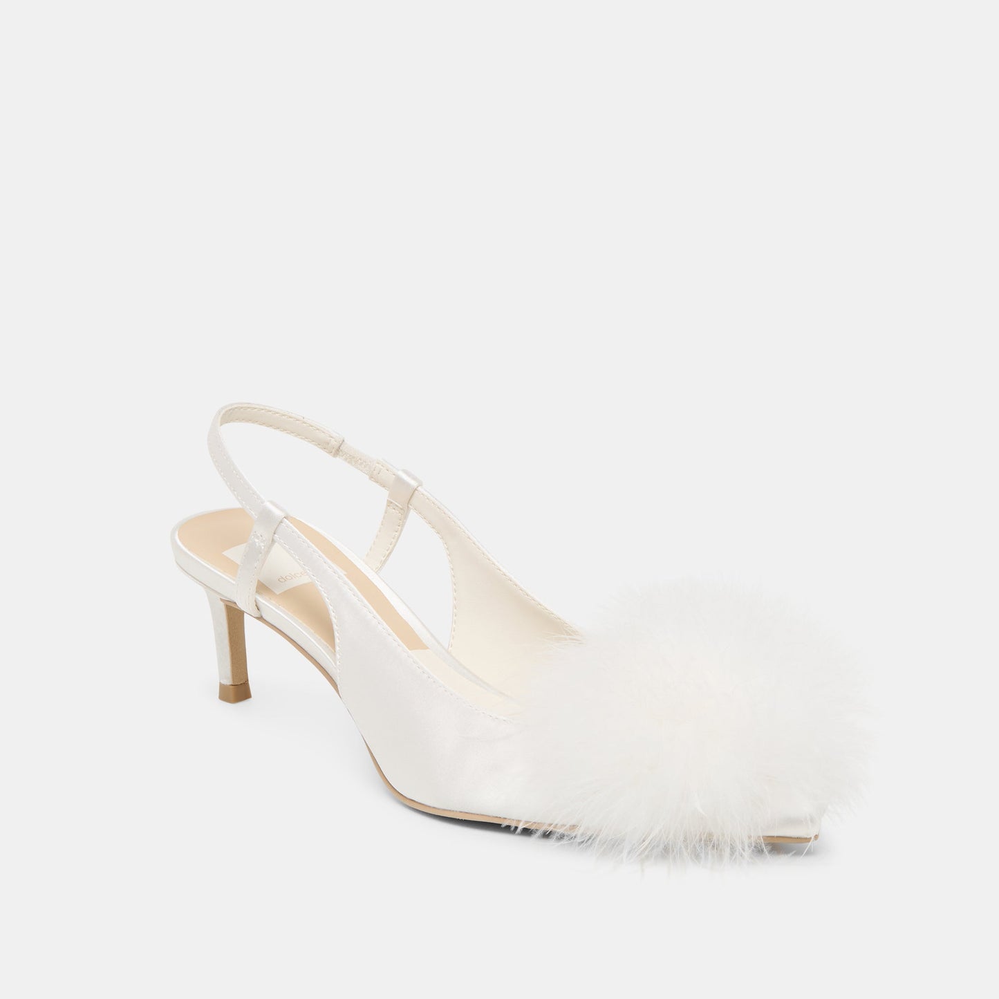 Kamy True White Satin Heels Dolce Vita On sale
