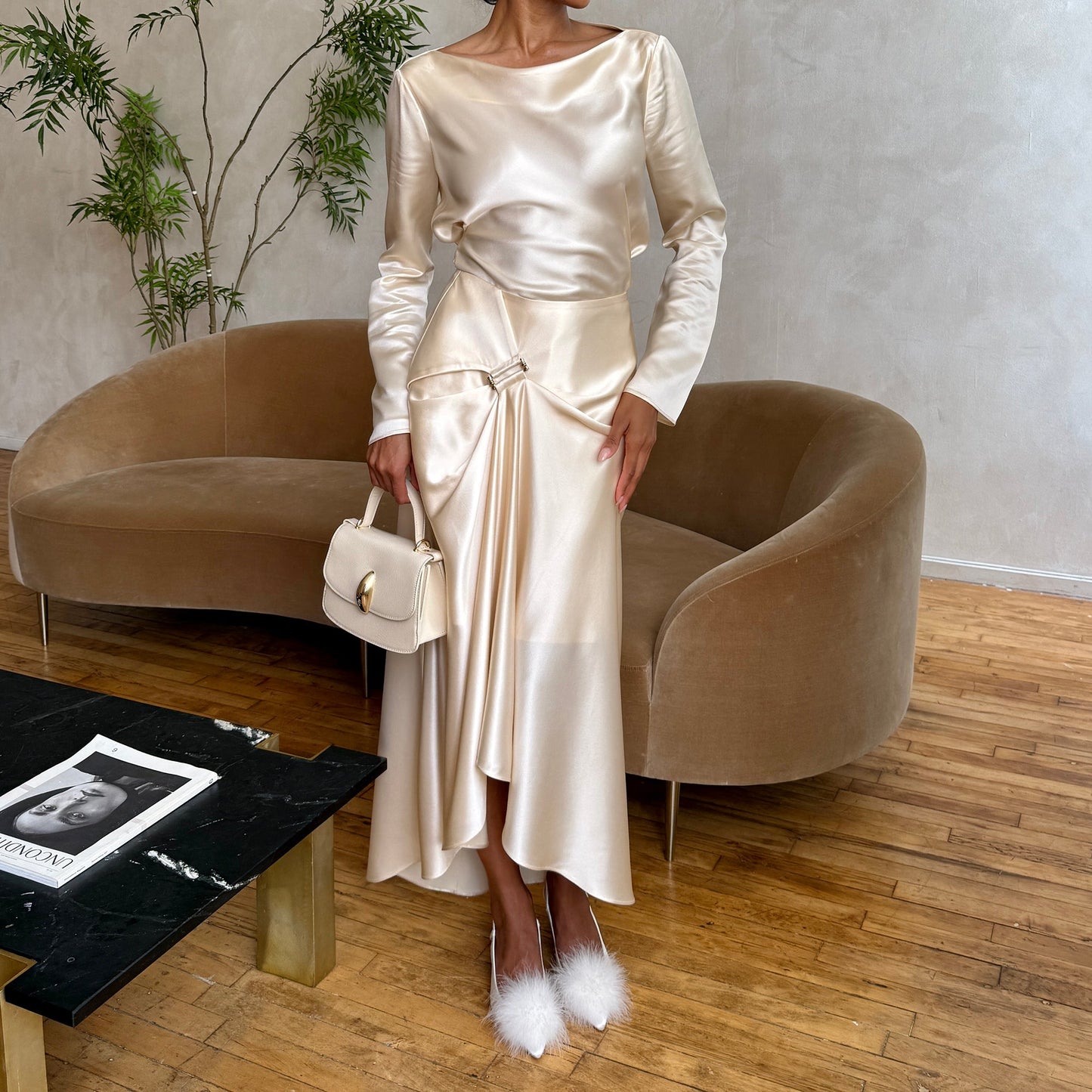 Kamy True White Satin Heels Dolce Vita On sale