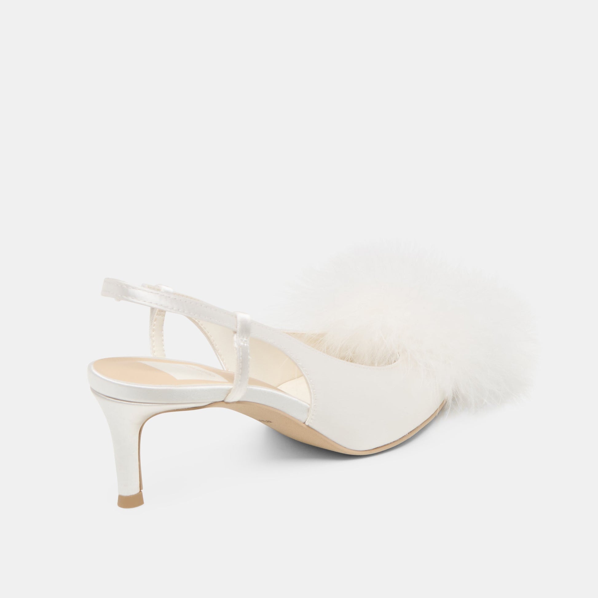 Kamy True White Satin Heels Dolce Vita On sale