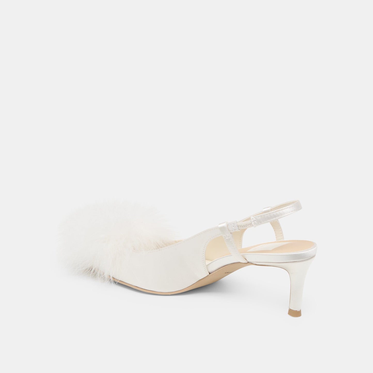 Kamy True White Satin Heels Dolce Vita On sale