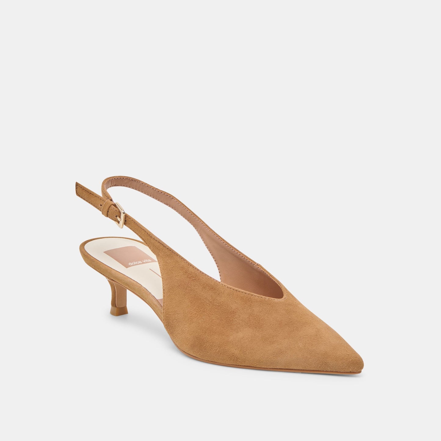Alenna Lt Brown Suede Heels Dolce Vita us