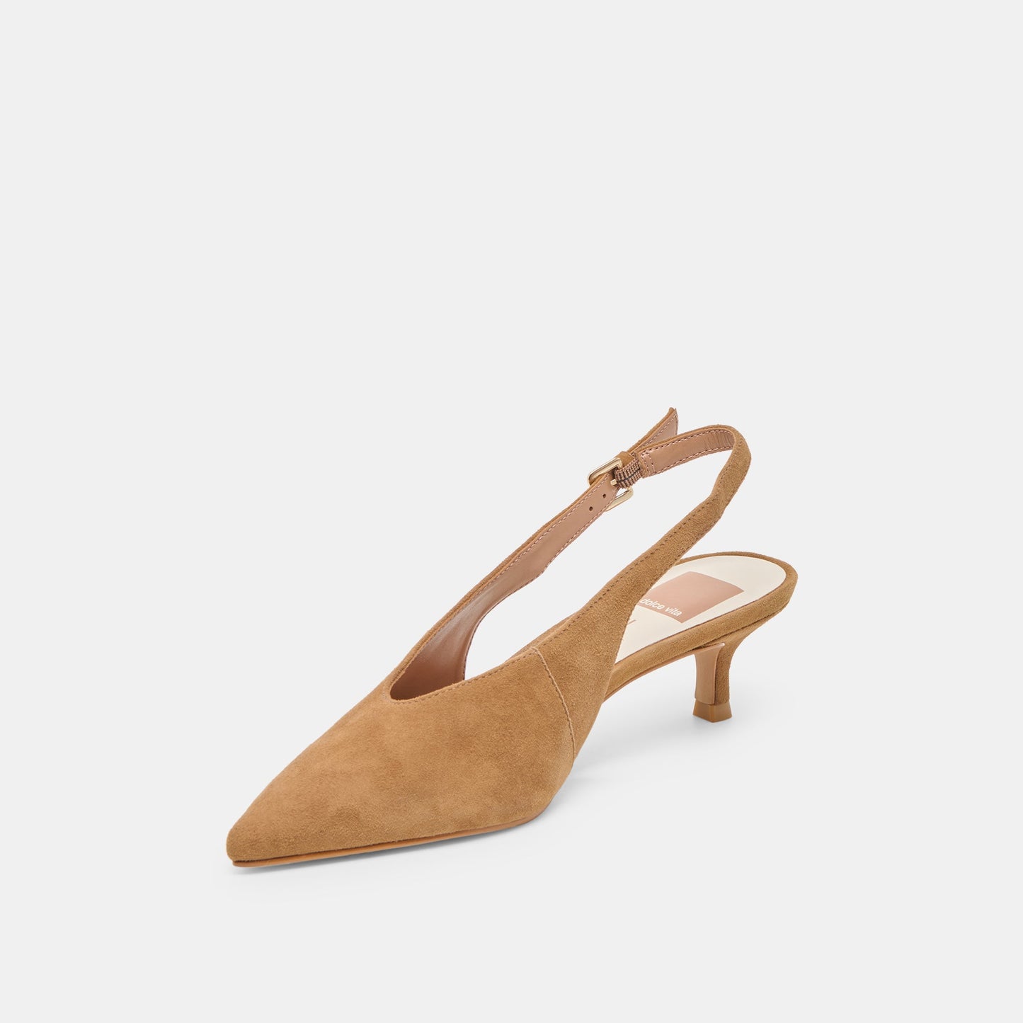 Alenna Lt Brown Suede Heels Dolce Vita us