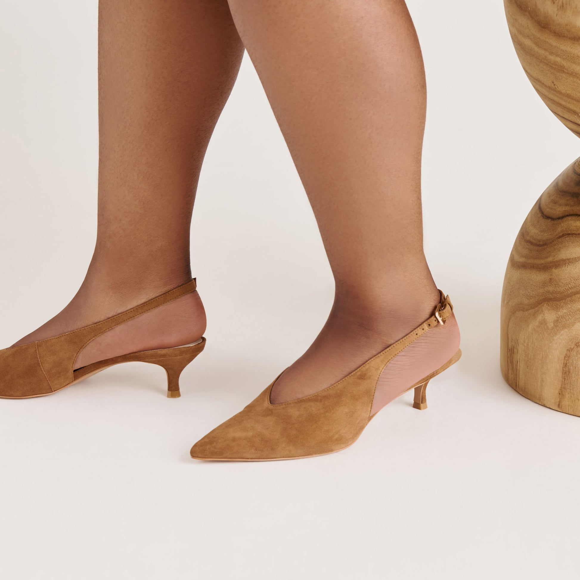 Alenna Lt Brown Suede Heels Dolce Vita us