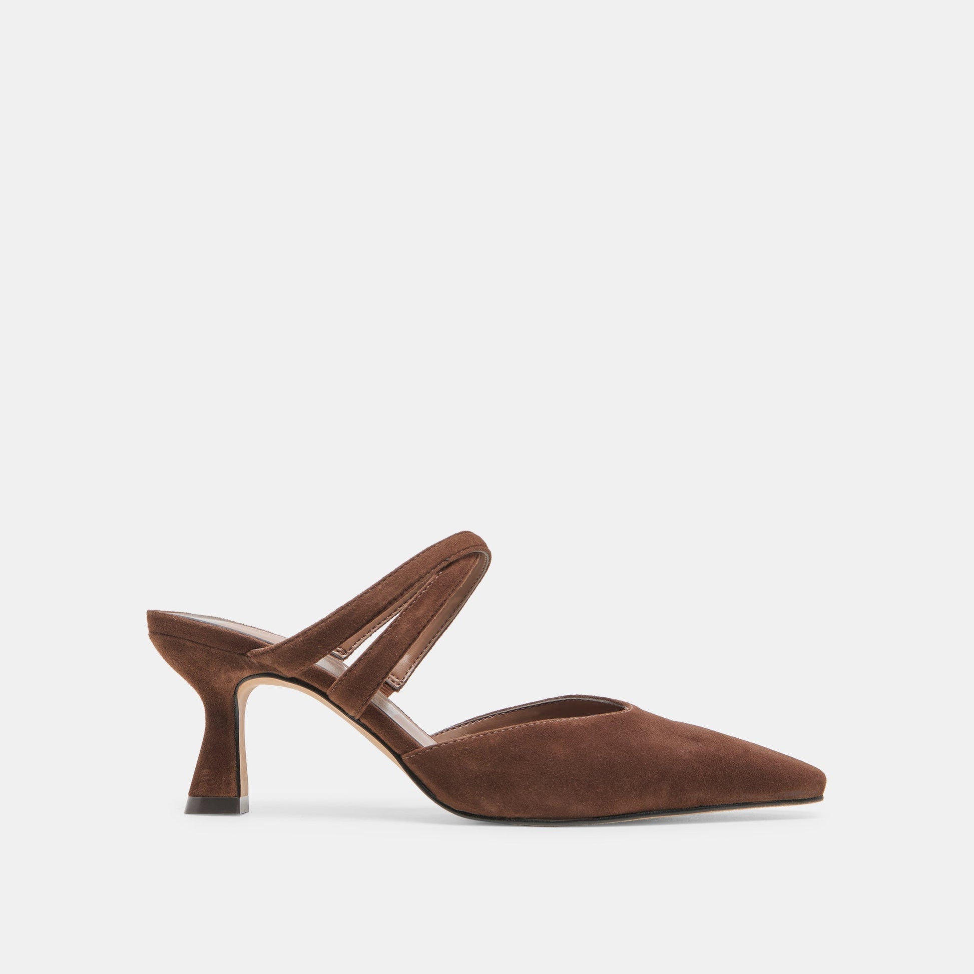 Linore Dk Brown Suede Heels Dolce Vita New