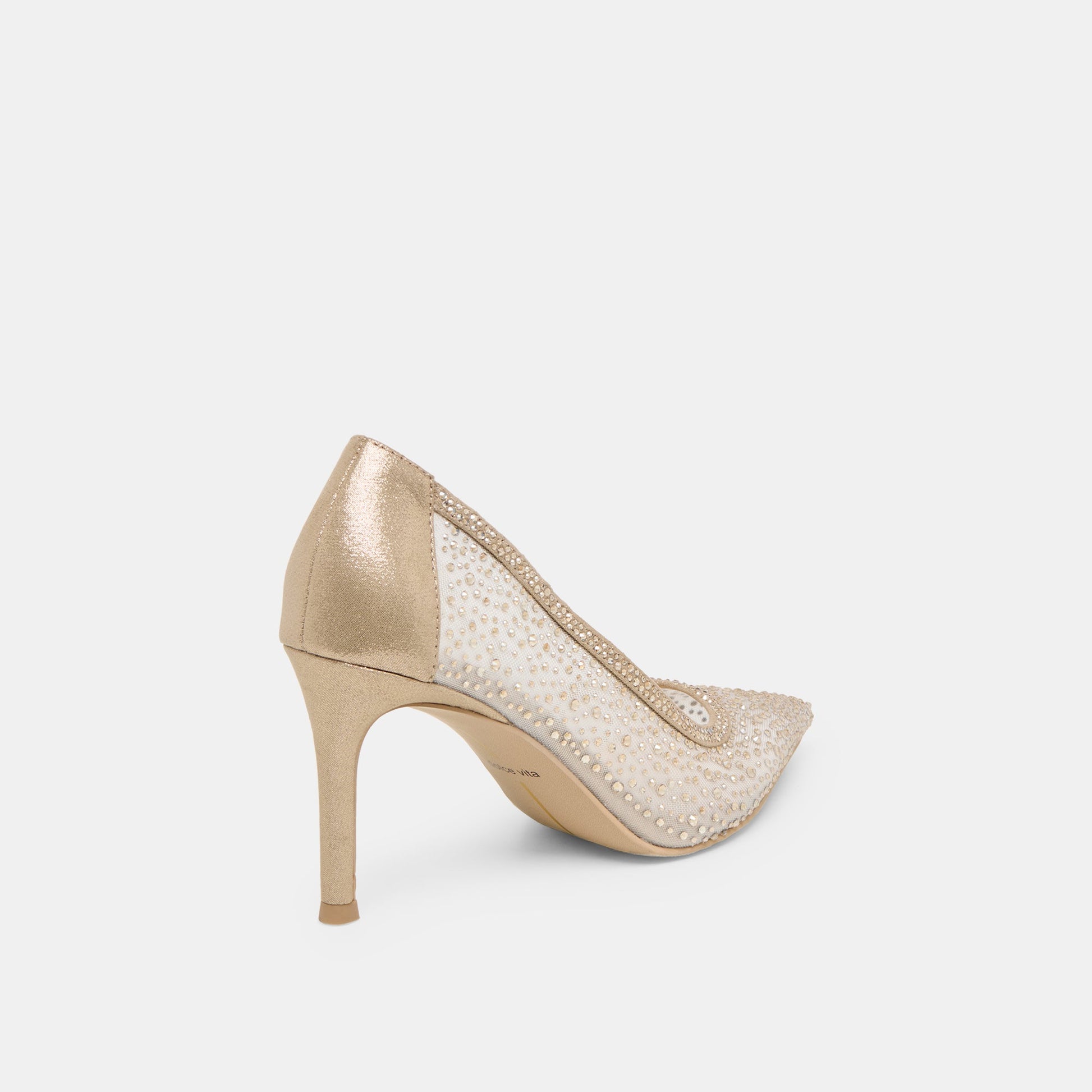 Kashe Crystal Lt Gold Mesh Heels Dolce Vita For sale