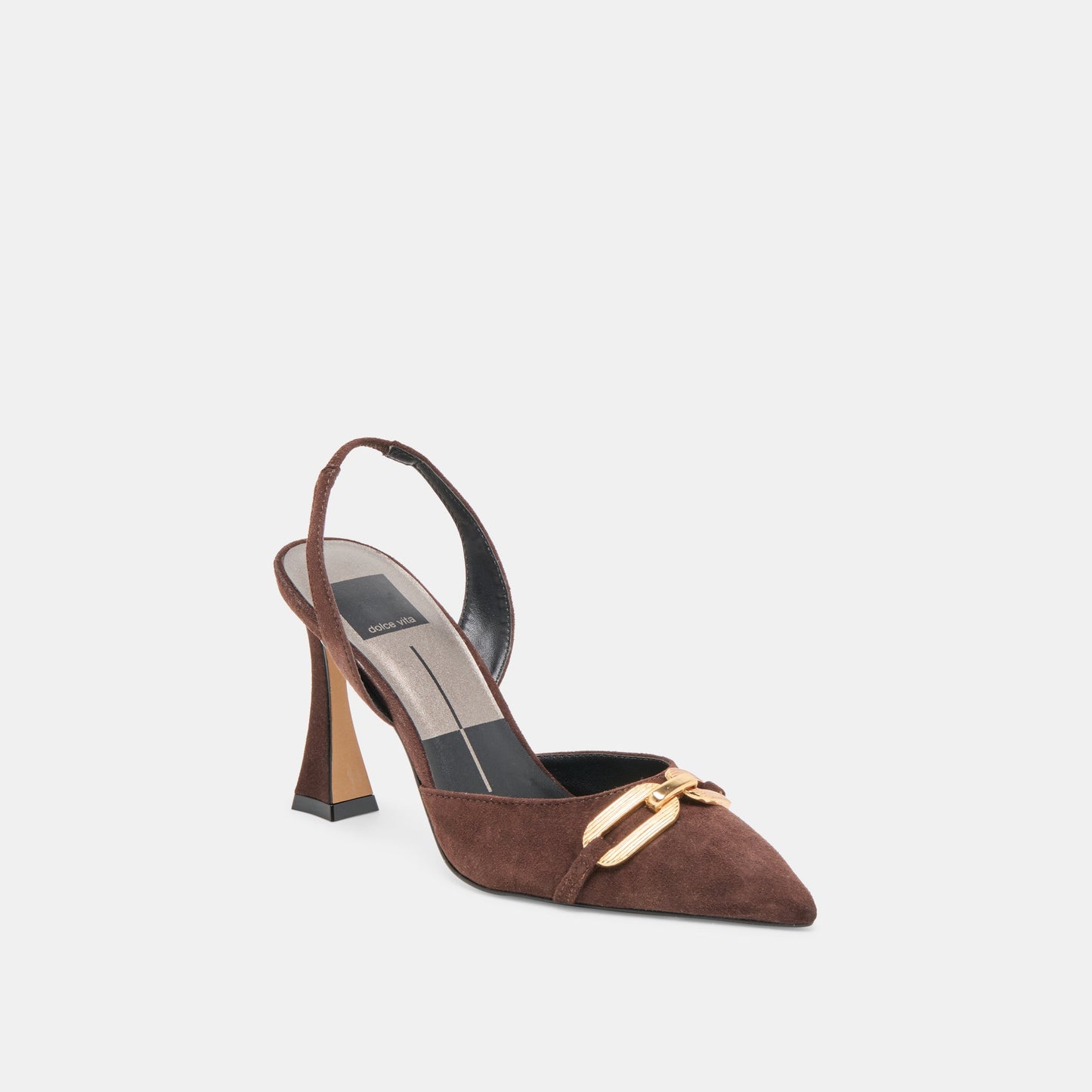 Malik Mahogany Nubuck Heels Dolce Vita New