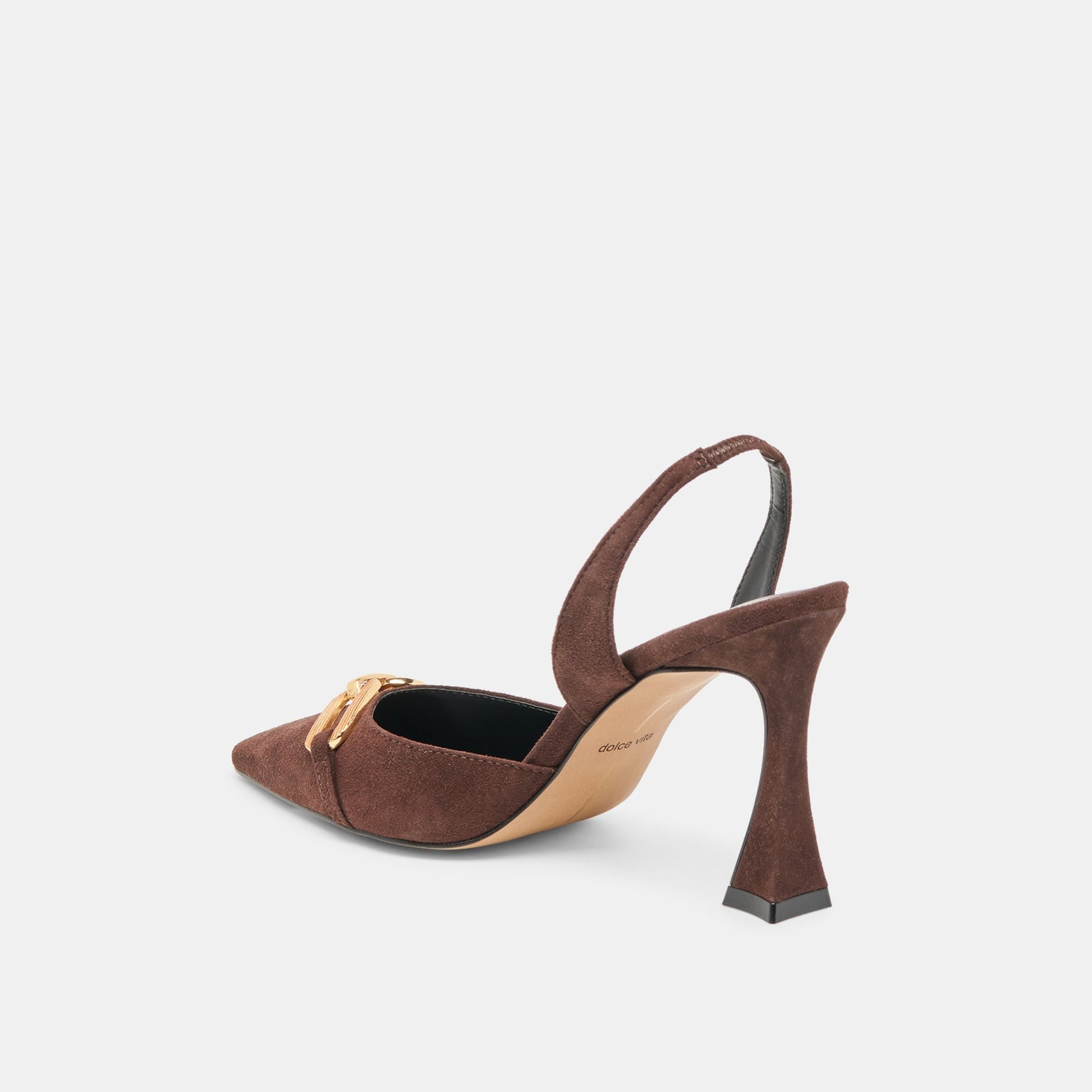 Malik Mahogany Nubuck Heels Dolce Vita New