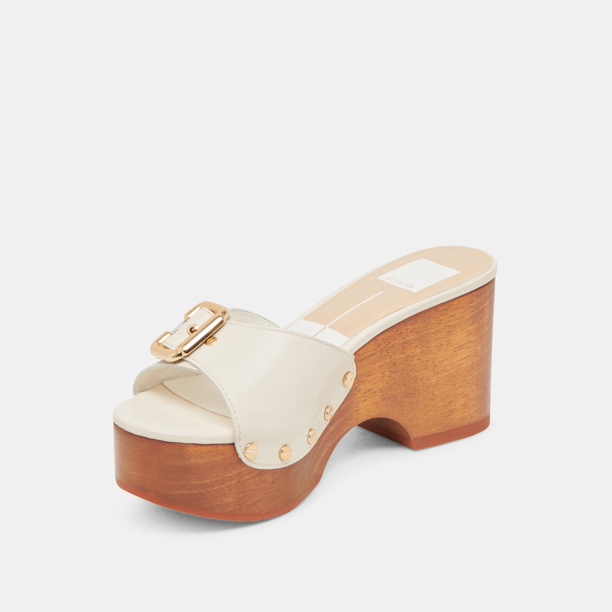 YALAH HEELS OFF WHITE LEATHER
 – Dolce Vita Dolce Vita Online