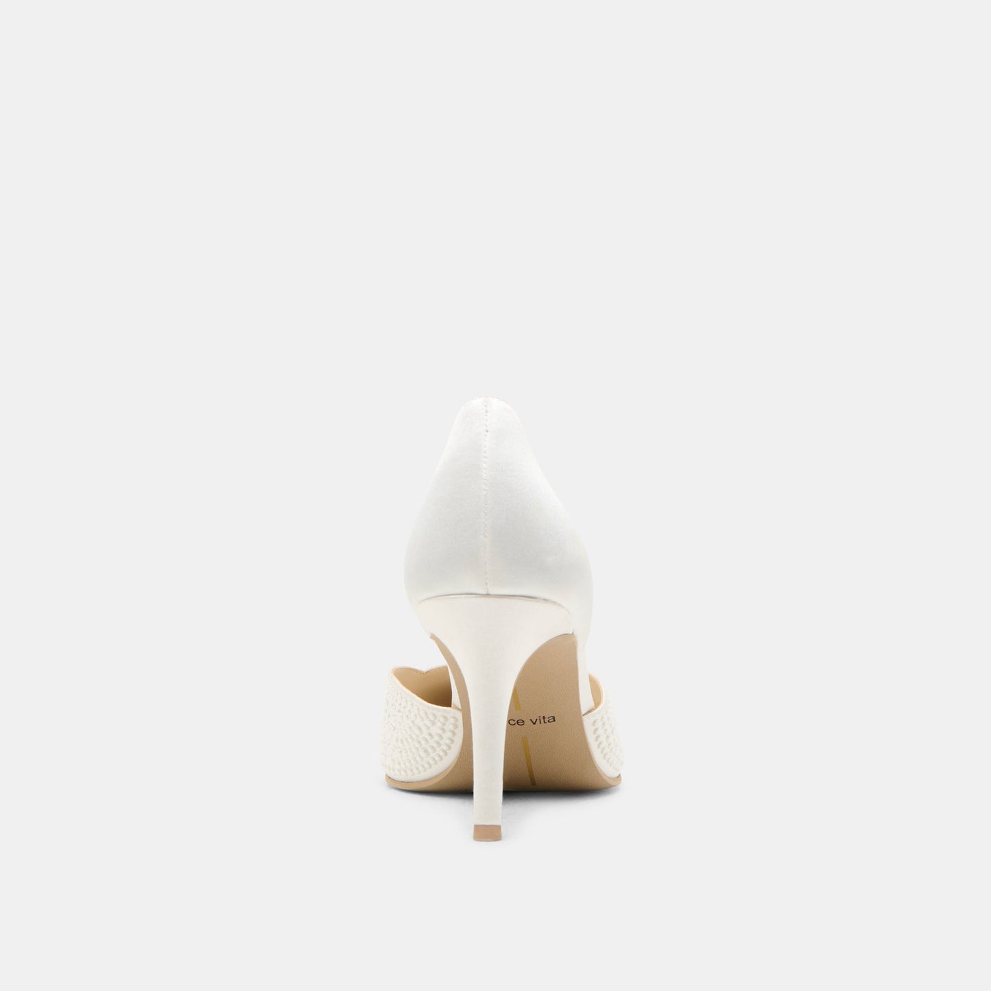 Eloy Pearl Off White Satin Heels Dolce Vita For sale