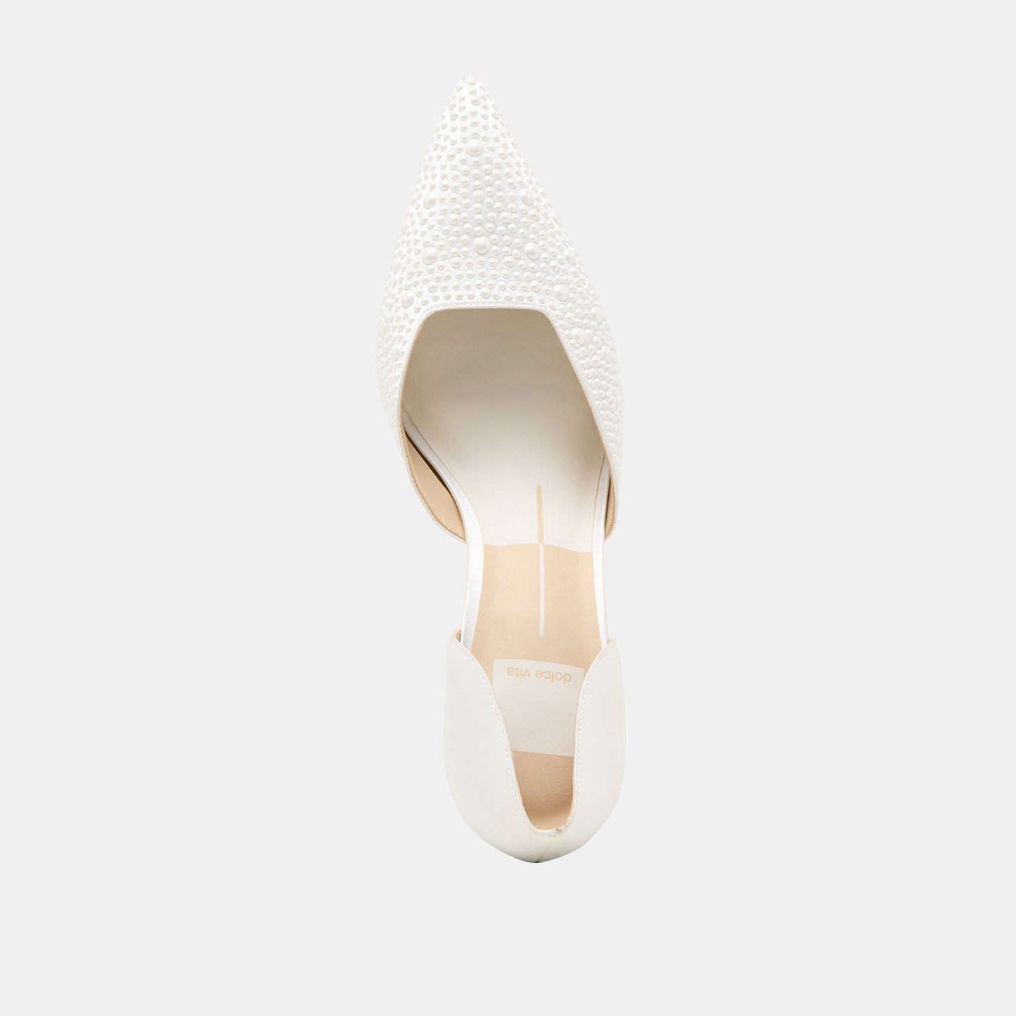 Eloy Pearl Off White Satin Heels Dolce Vita For sale