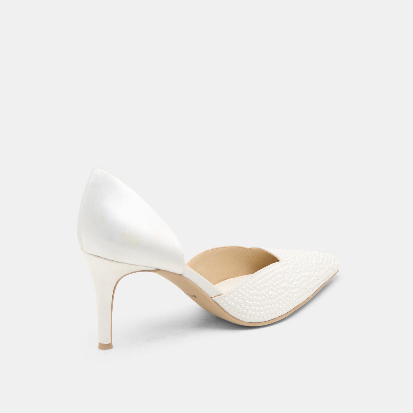 Eloy Pearl Off White Satin Heels Dolce Vita For sale