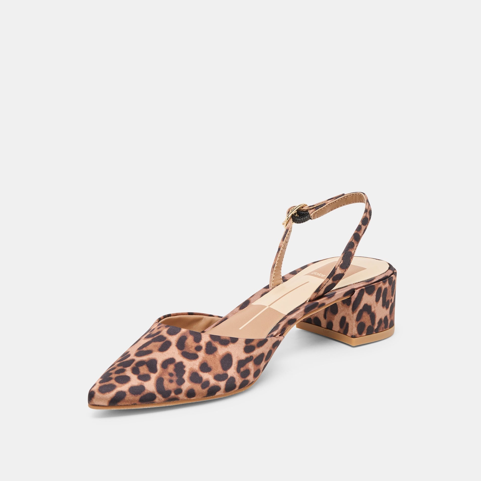 Carel Dk Leopard Satin Heels Dolce Vita us