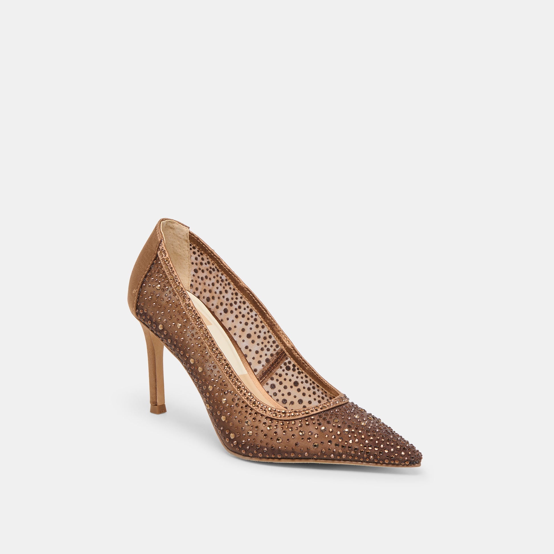 Kashe Crystal Mid Brown Mesh Heels Dolce Vita Online