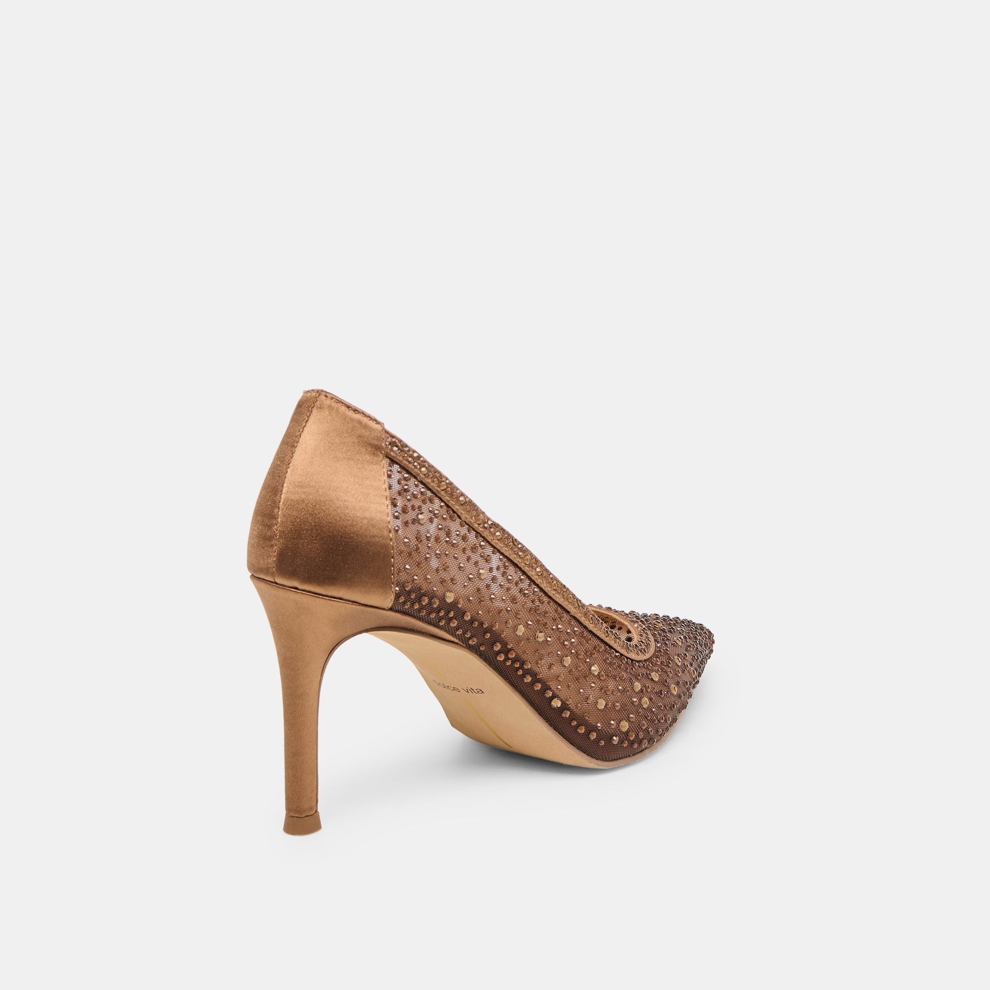 Kashe Crystal Mid Brown Mesh Heels Dolce Vita Online