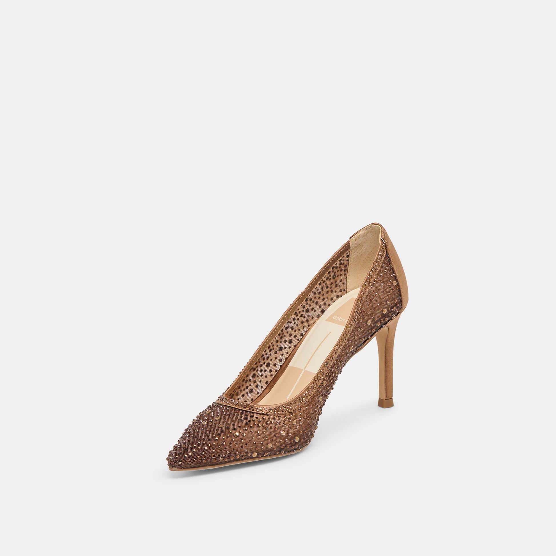 Kashe Crystal Mid Brown Mesh Heels Dolce Vita Online