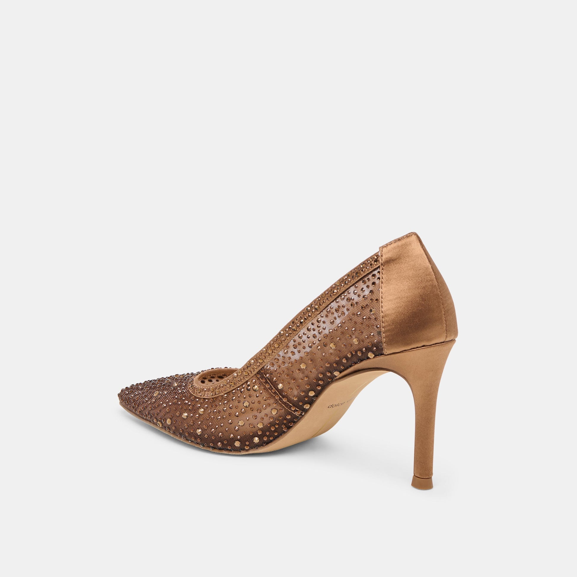 Kashe Crystal Mid Brown Mesh Heels Dolce Vita Online