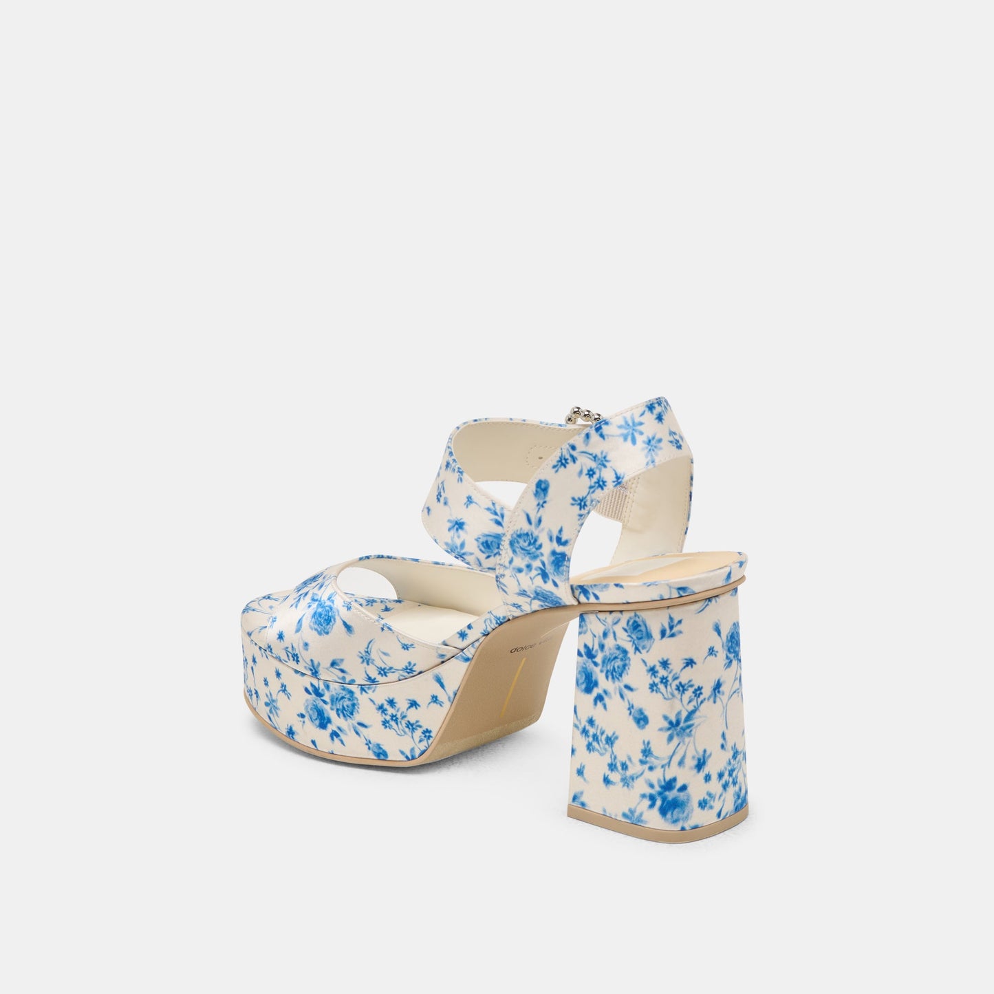Bobby Pearl Blue Floral Satin Heels Dolce Vita For sale