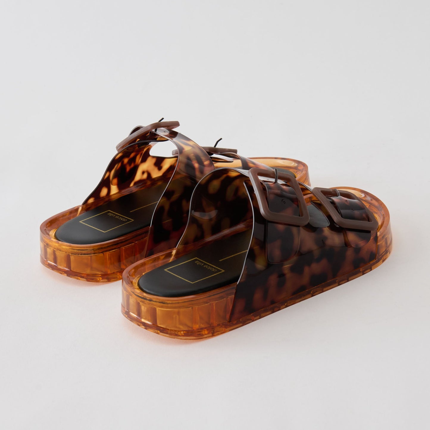 Julio Tortoise Vinyl Sandals Dolce Vita New