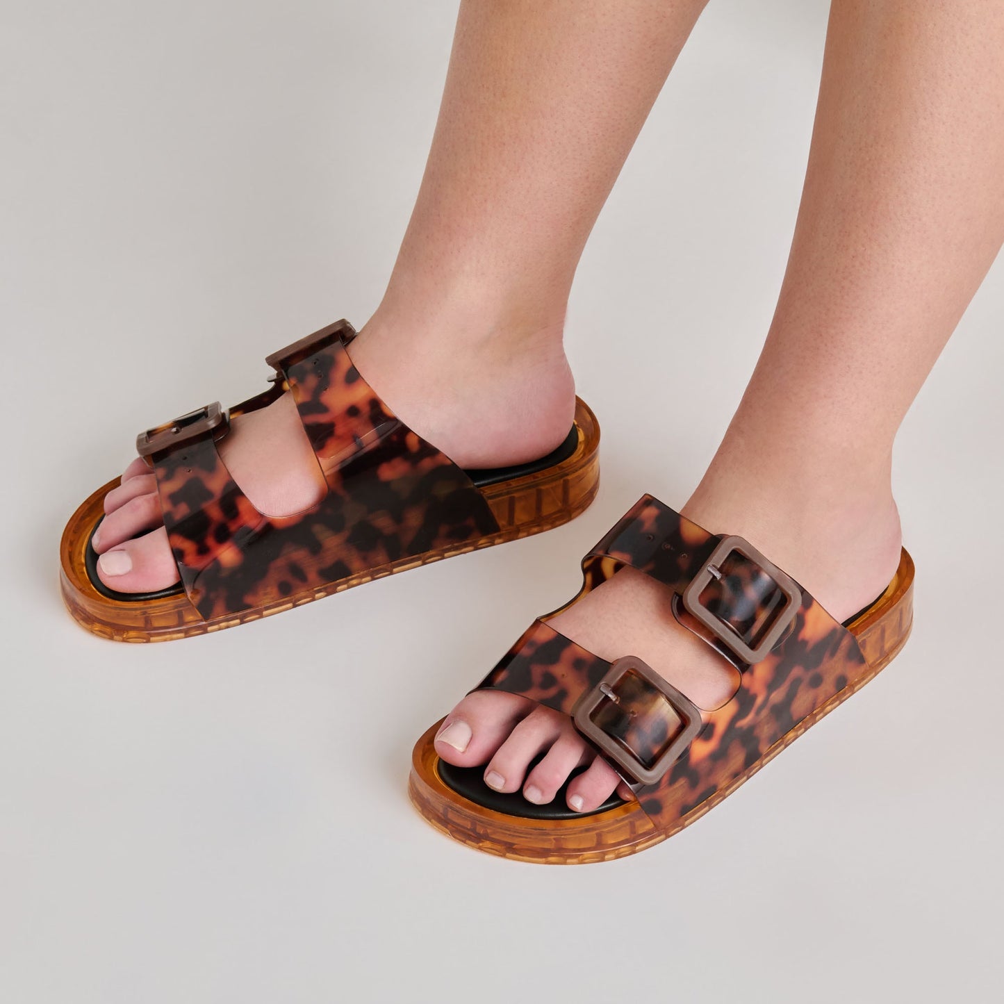 Julio Tortoise Vinyl Sandals Dolce Vita New
