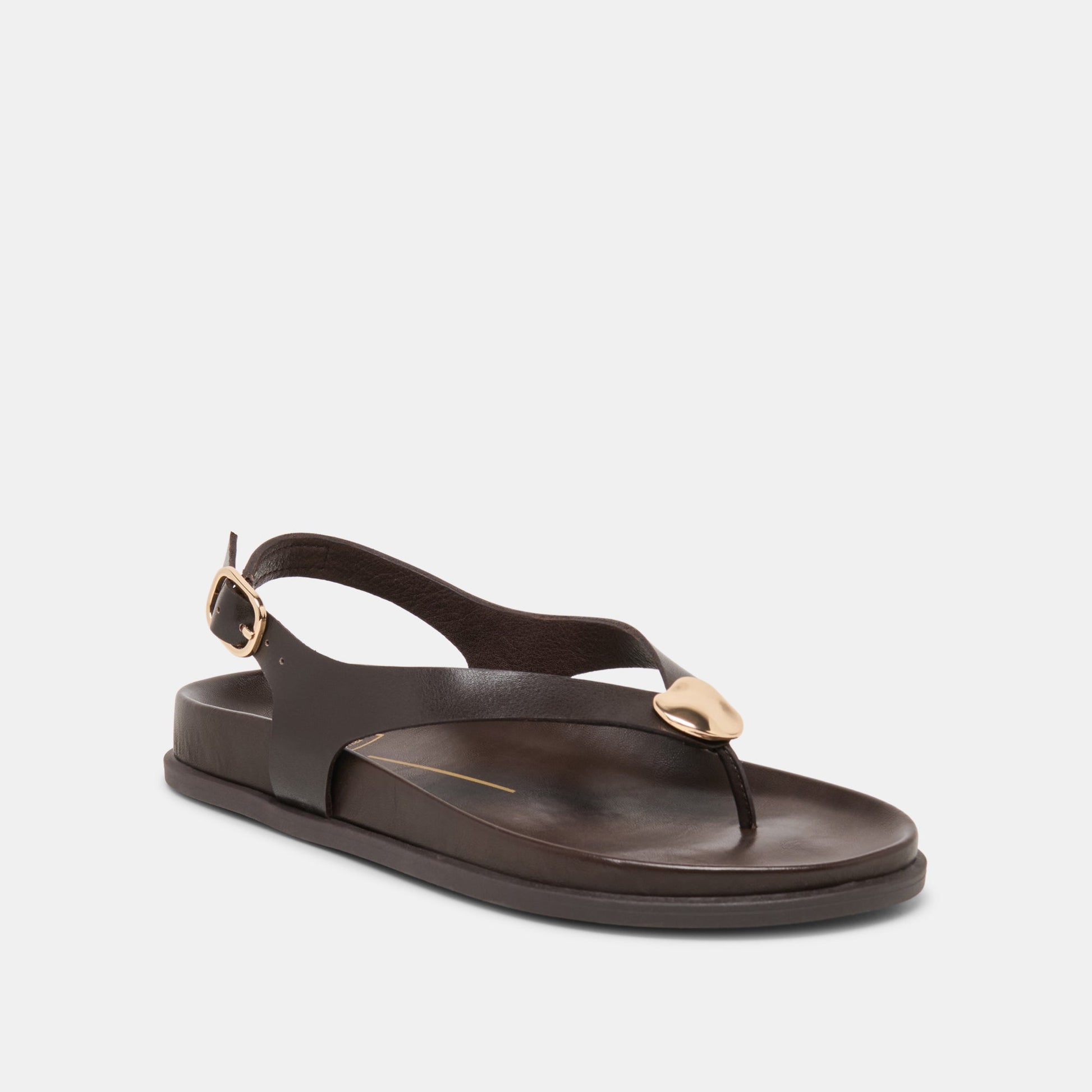 Jony Dk Brown Leather Sandals Dolce Vita Online
