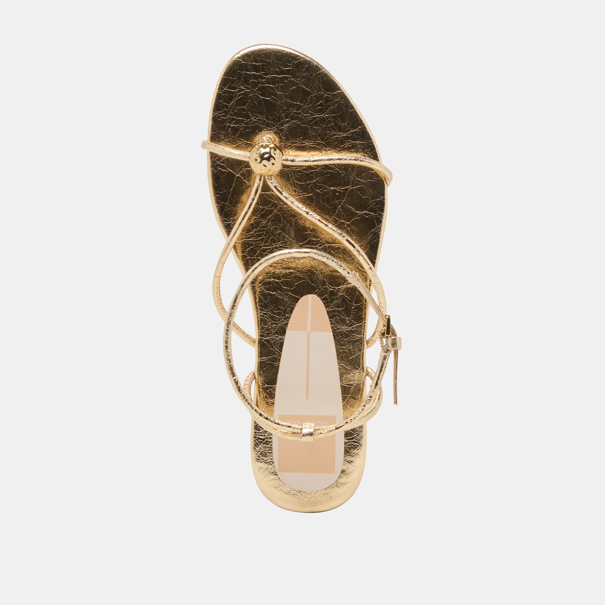 Kenley Gold Leather Sandals Dolce Vita Outlet