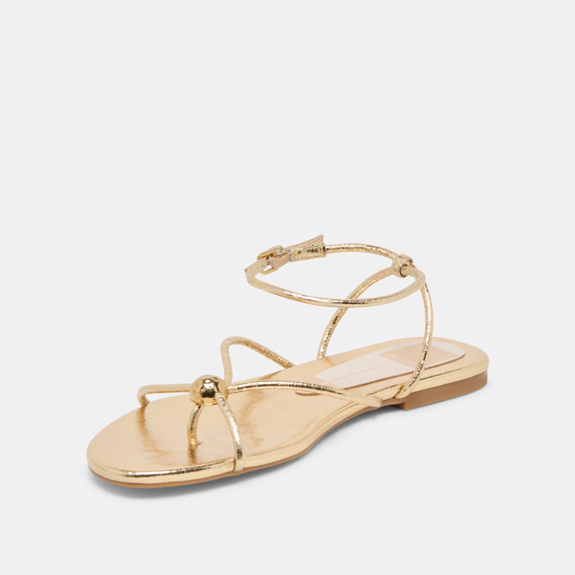 Kenley Gold Leather Sandals Dolce Vita Outlet