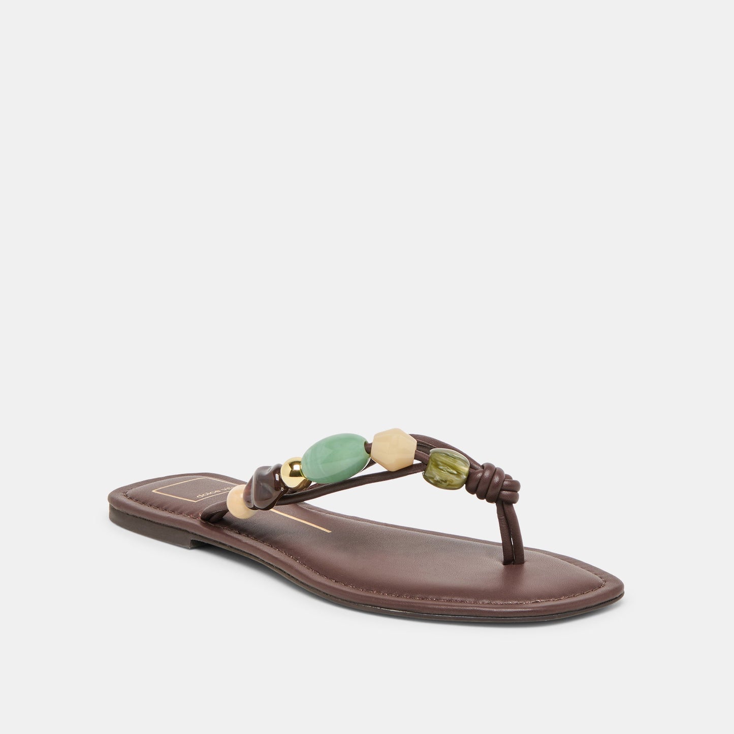 Cely Dk Brown Leather Sandals Dolce Vita us