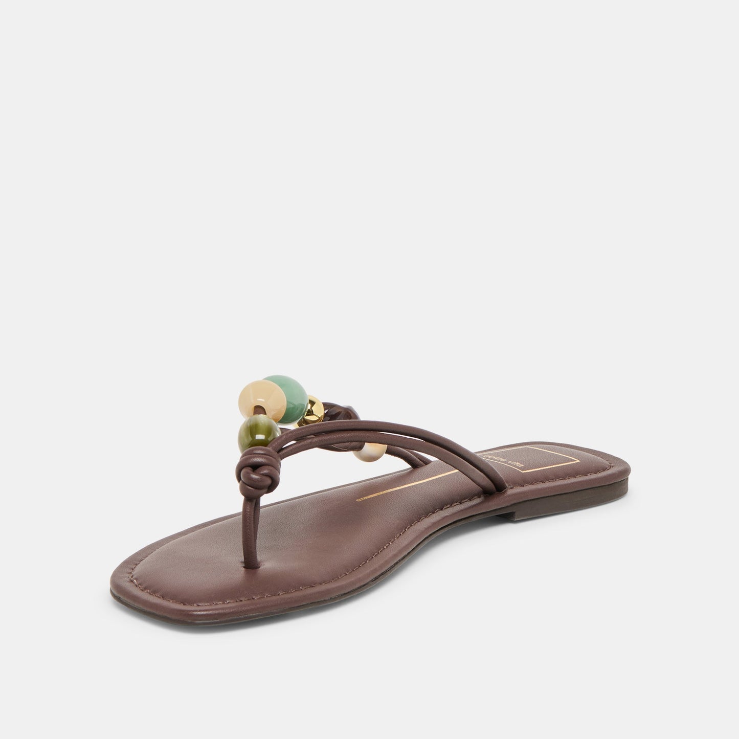 Cely Dk Brown Leather Sandals Dolce Vita us