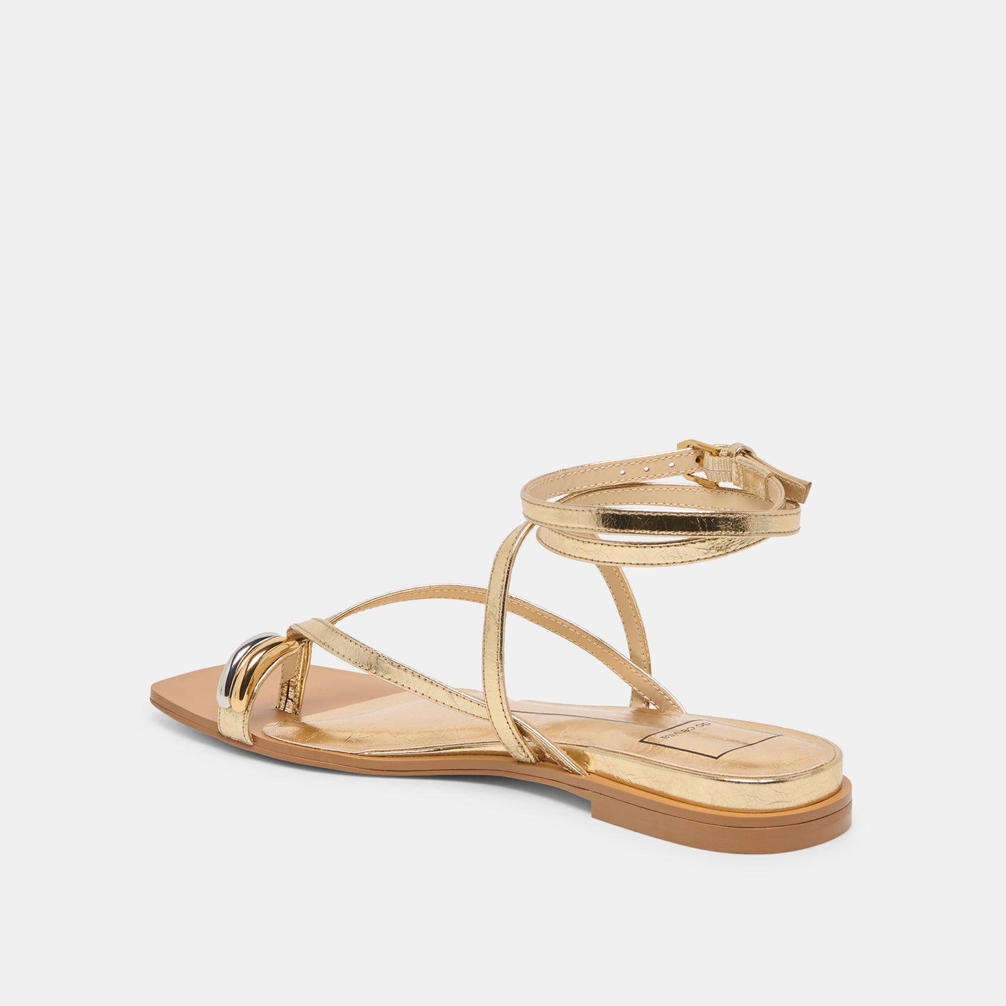 Tyrice Gold Leather Sandals Dolce Vita For sale