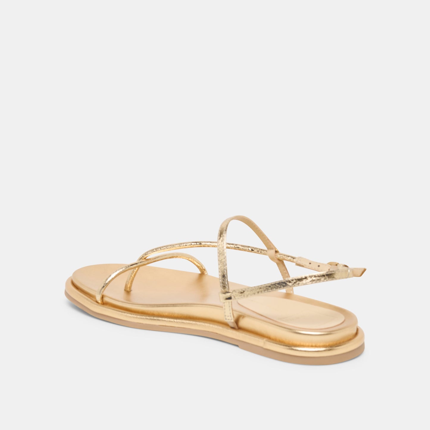 Dom Gold Distressed Leather Sandals Dolce Vita us