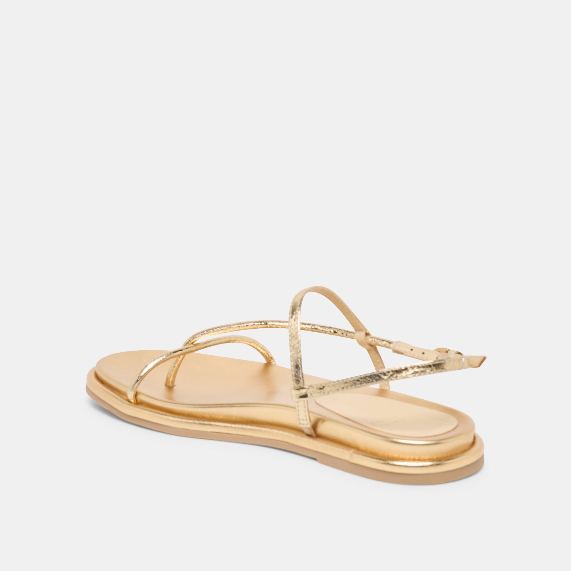 Dom Gold Distressed Leather Sandals Dolce Vita us