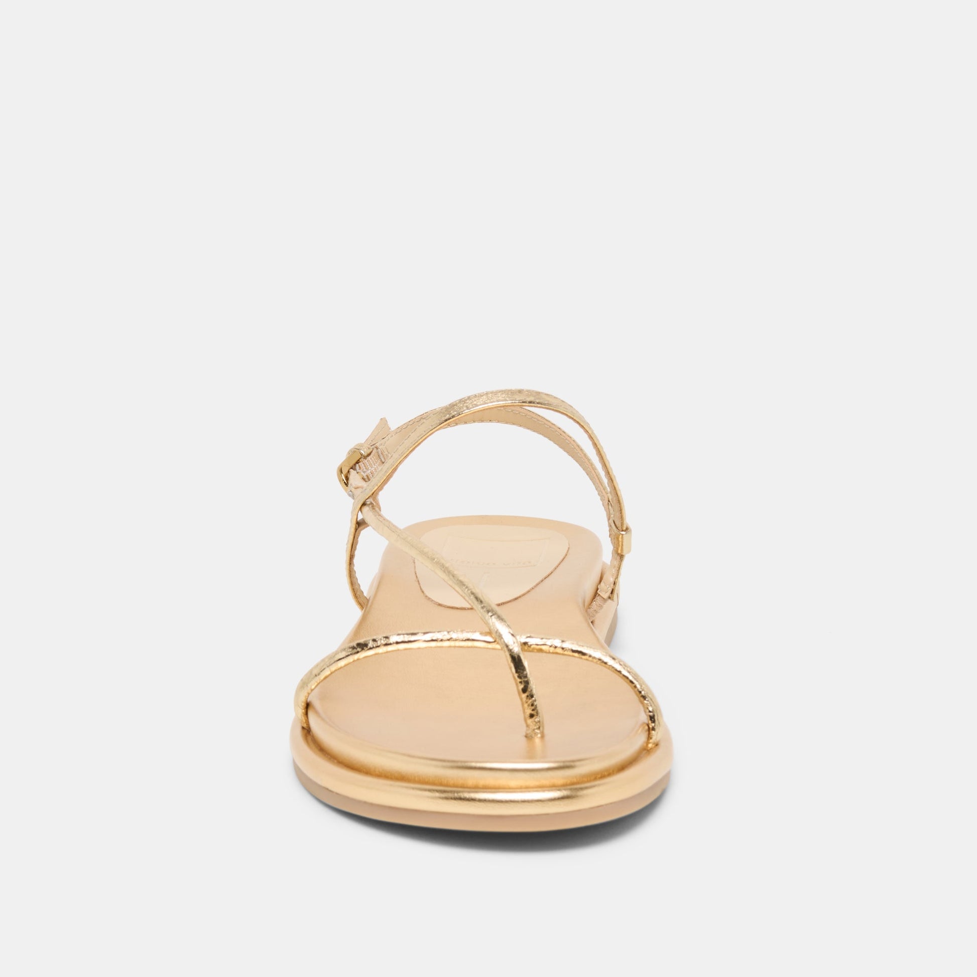 Dom Gold Distressed Leather Sandals Dolce Vita us