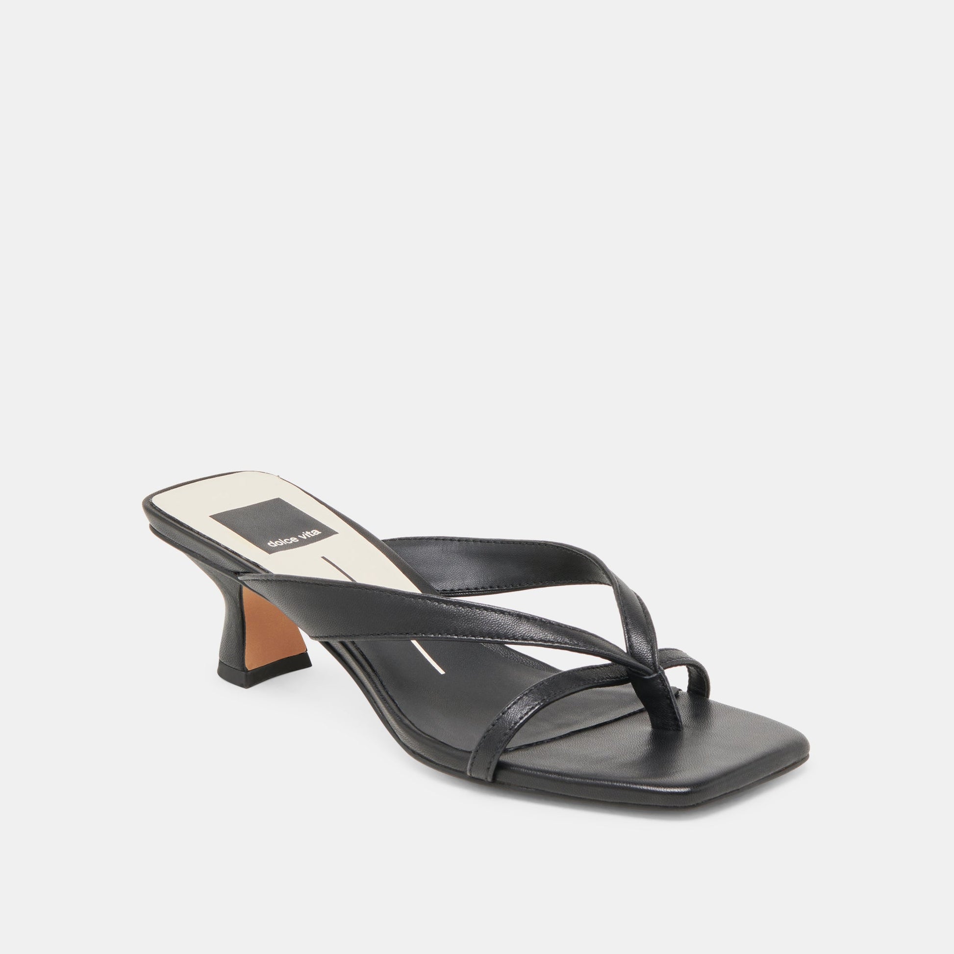 BREVEL HEELS ONYX LEATHER
 – Dolce Vita Dolce Vita New