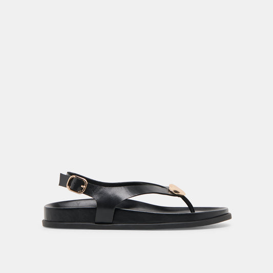 Jony Black Leather Sandals Dolce Vita Discount