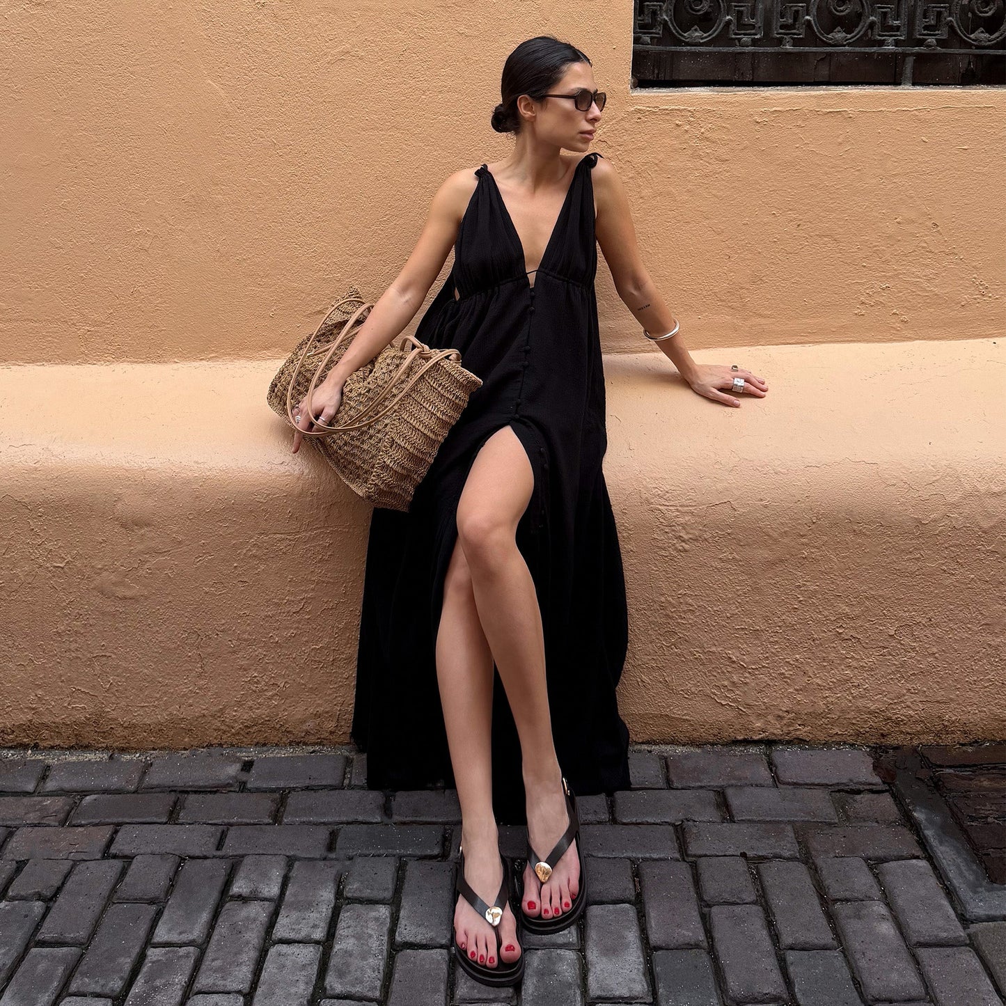 Jony Black Leather Sandals Dolce Vita Discount