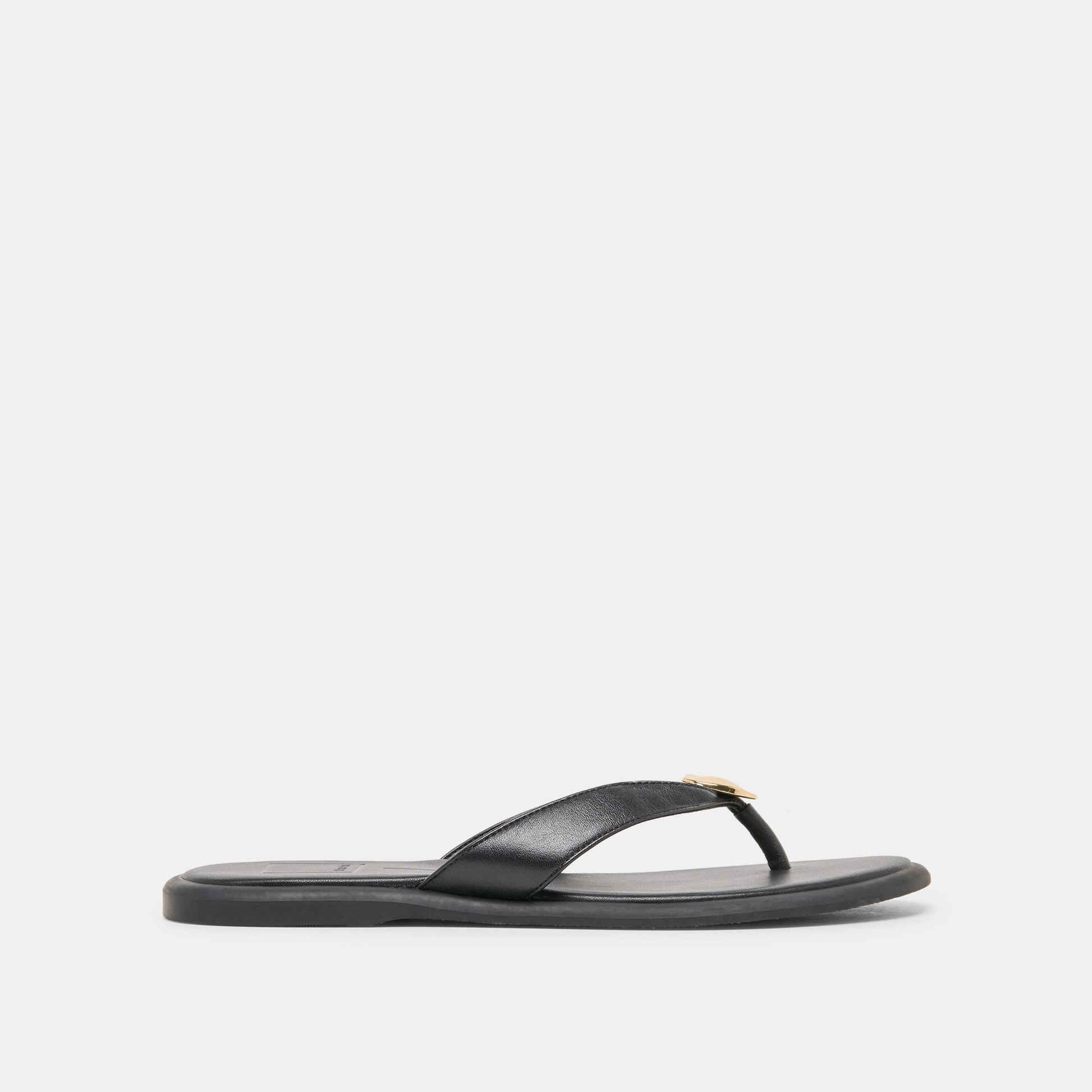 Jaina Black Leather Sandals Dolce Vita On sale
