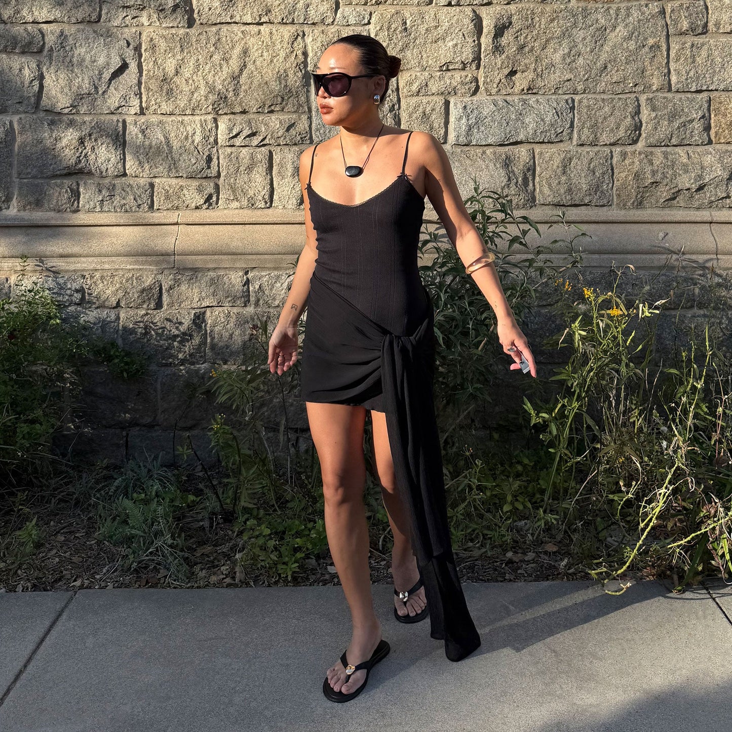 Jaina Black Leather Sandals Dolce Vita On sale