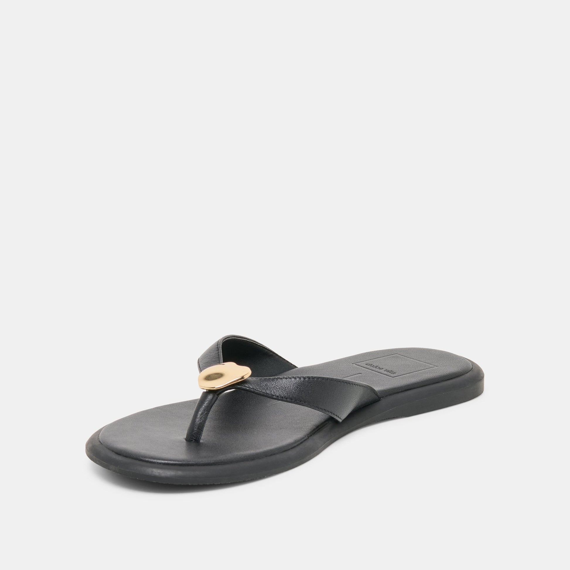 Jaina Black Leather Sandals Dolce Vita On sale
