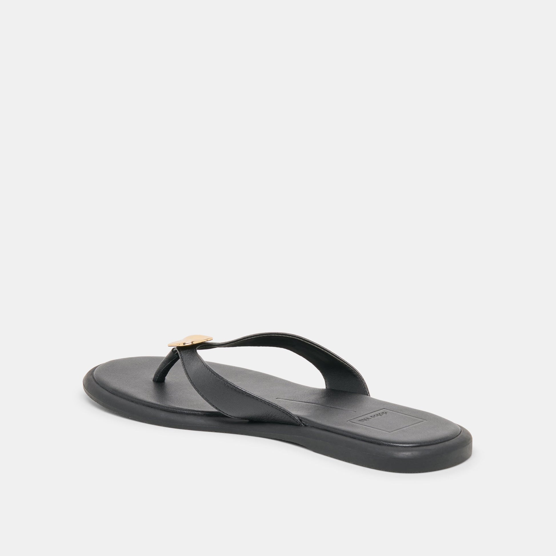 Jaina Black Leather Sandals Dolce Vita On sale