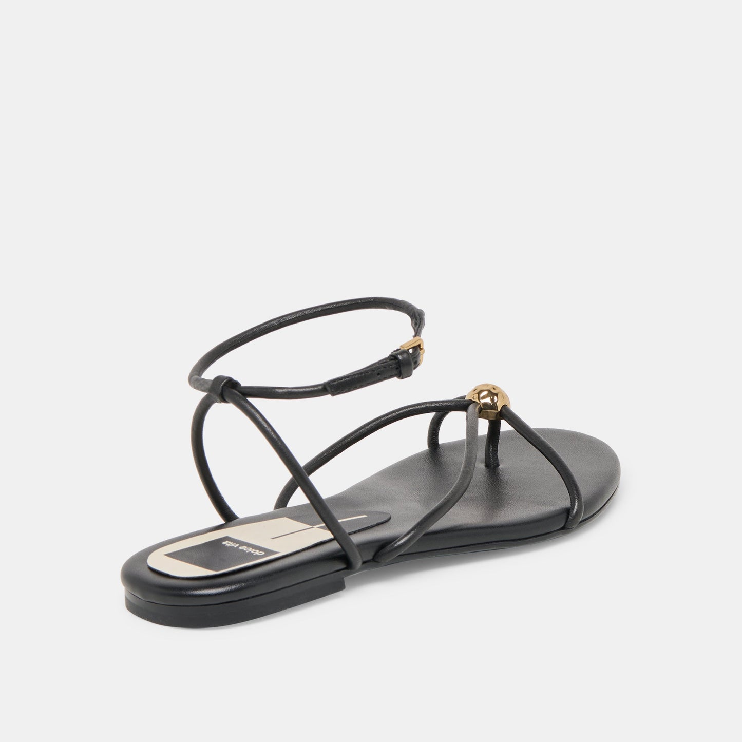 Kenley Black Leather Sandals Dolce Vita New