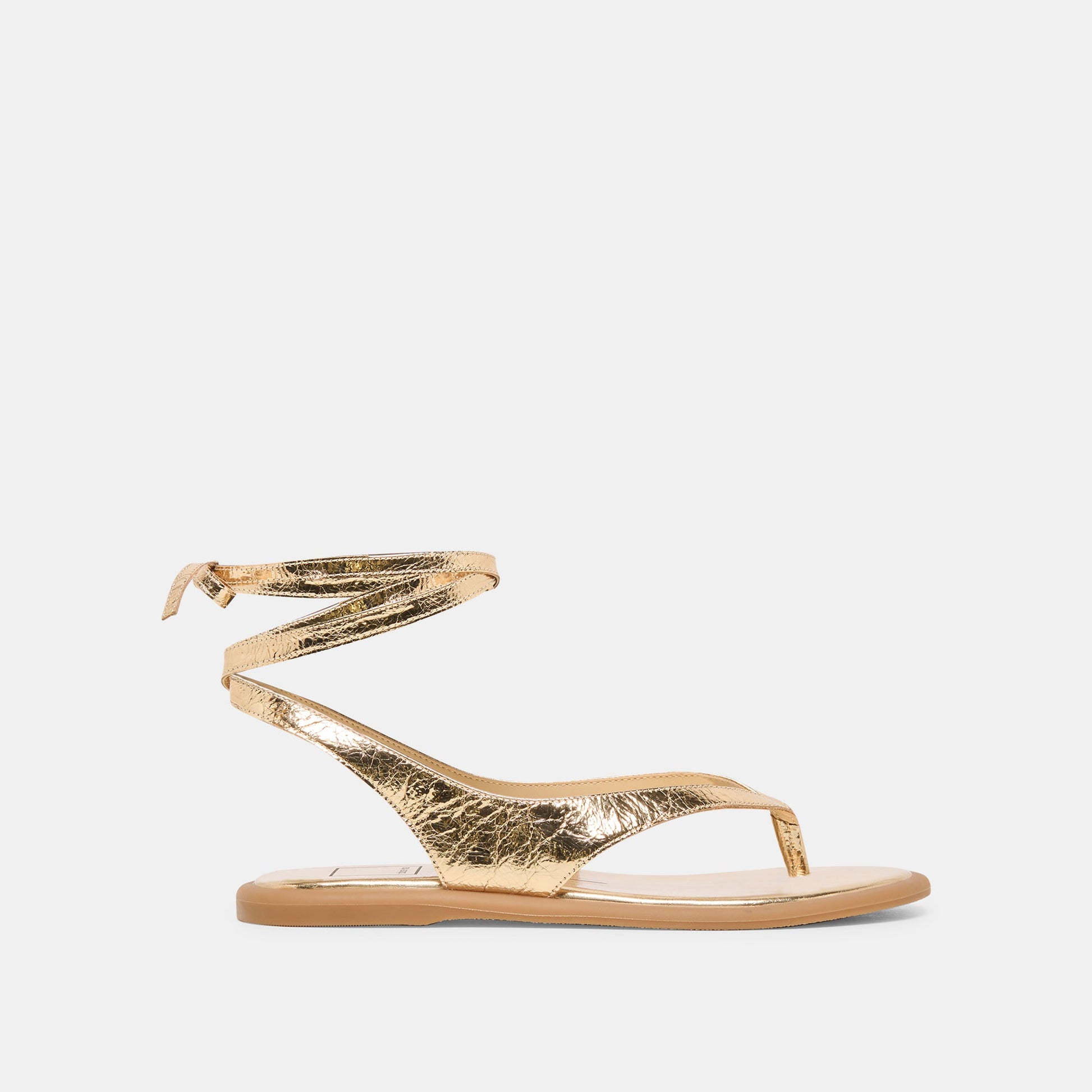 Jayden Gold Distressed Leather Sandals Dolce Vita us