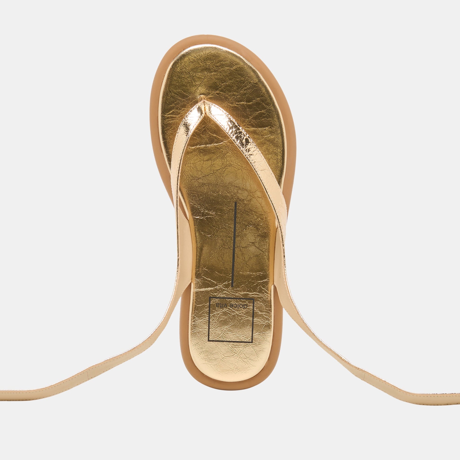 Jayden Gold Distressed Leather Sandals Dolce Vita us