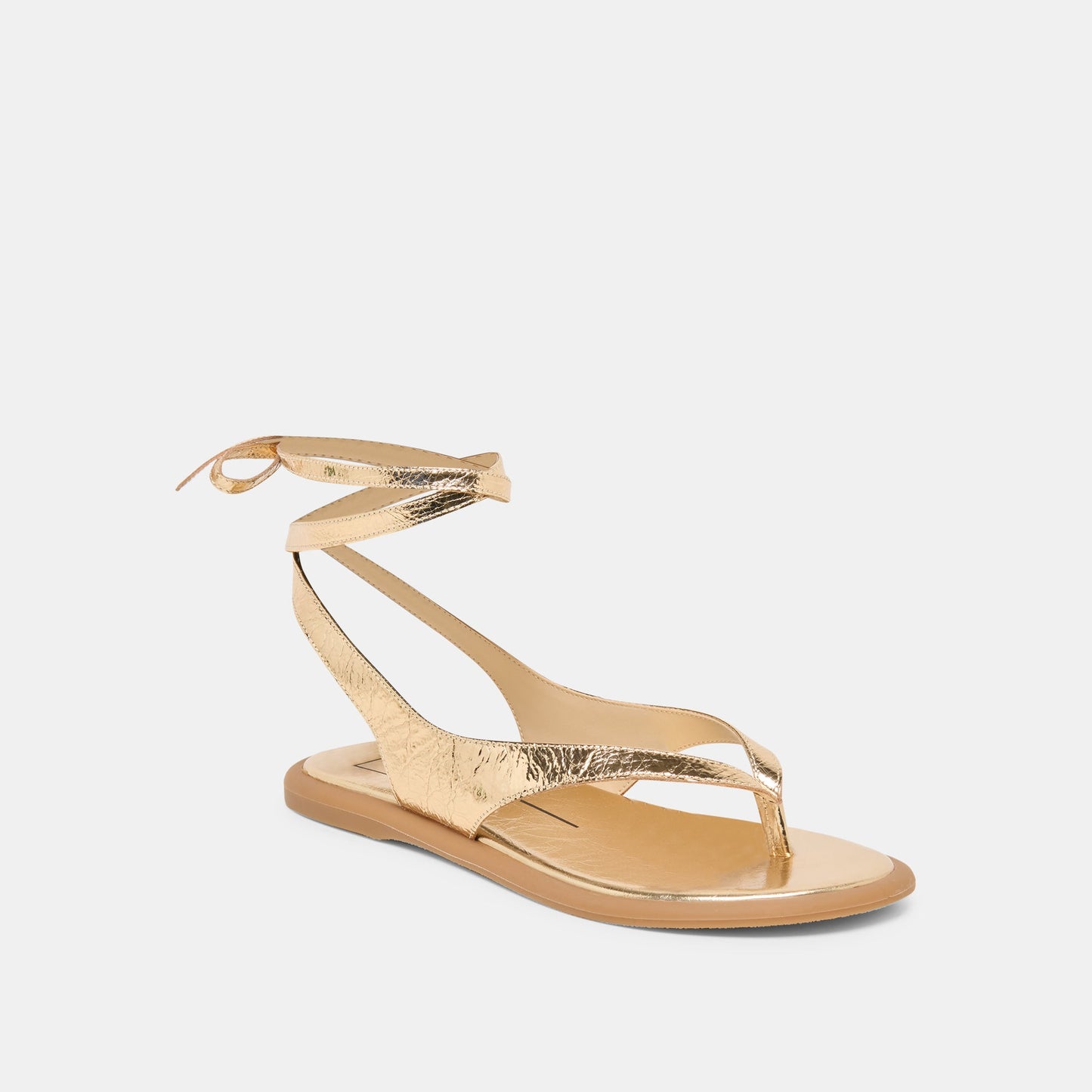 Jayden Gold Distressed Leather Sandals Dolce Vita us