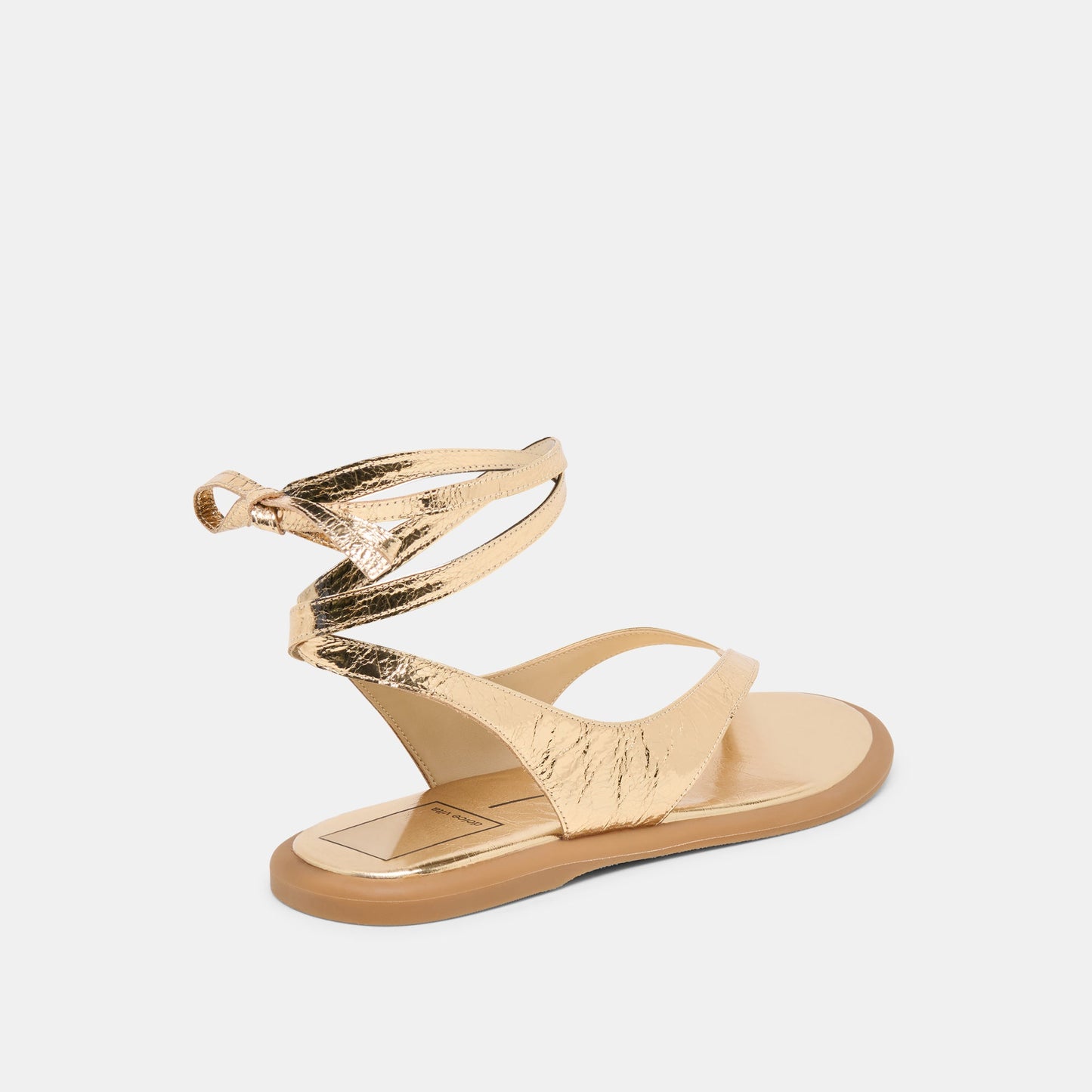 Jayden Gold Distressed Leather Sandals Dolce Vita us