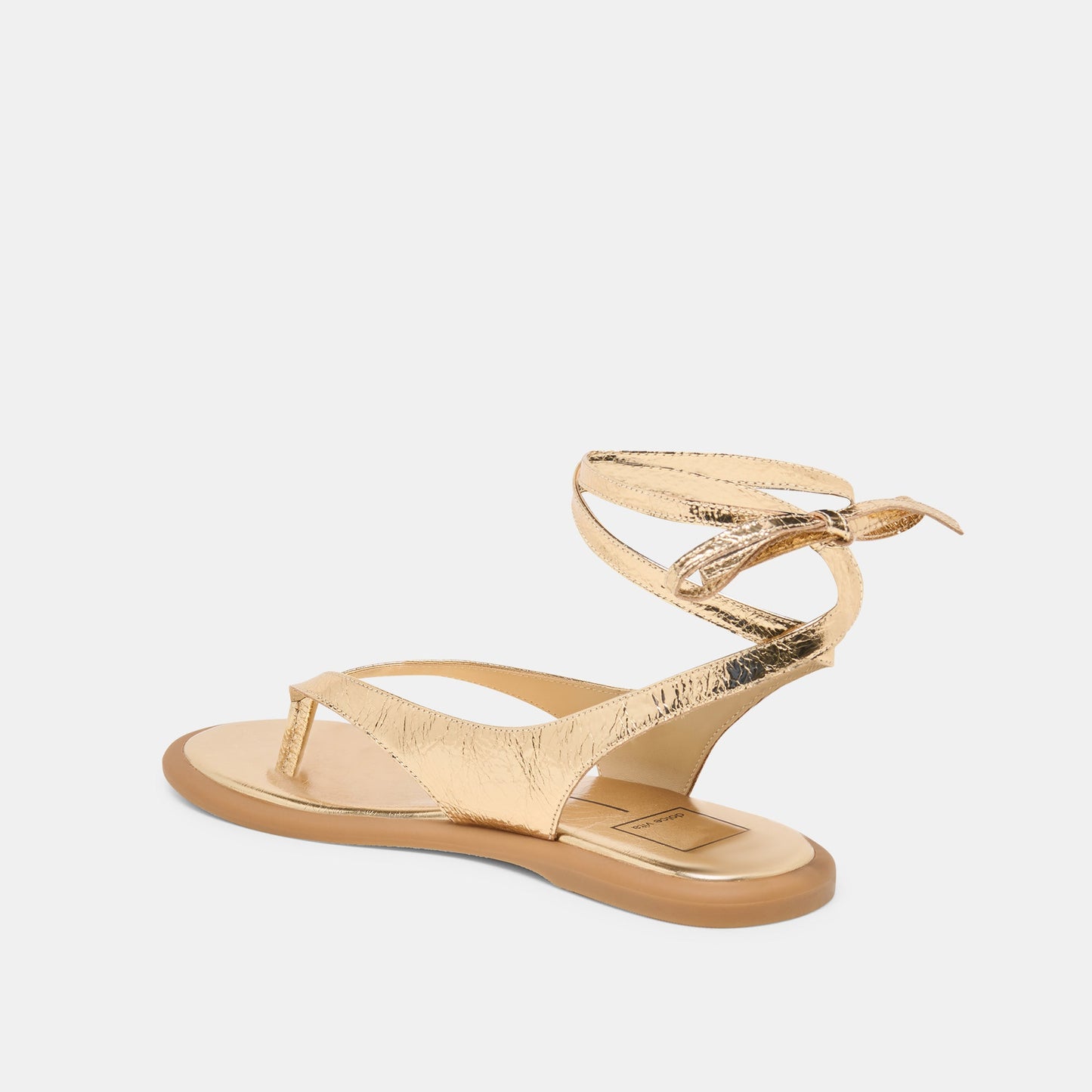 Jayden Gold Distressed Leather Sandals Dolce Vita us