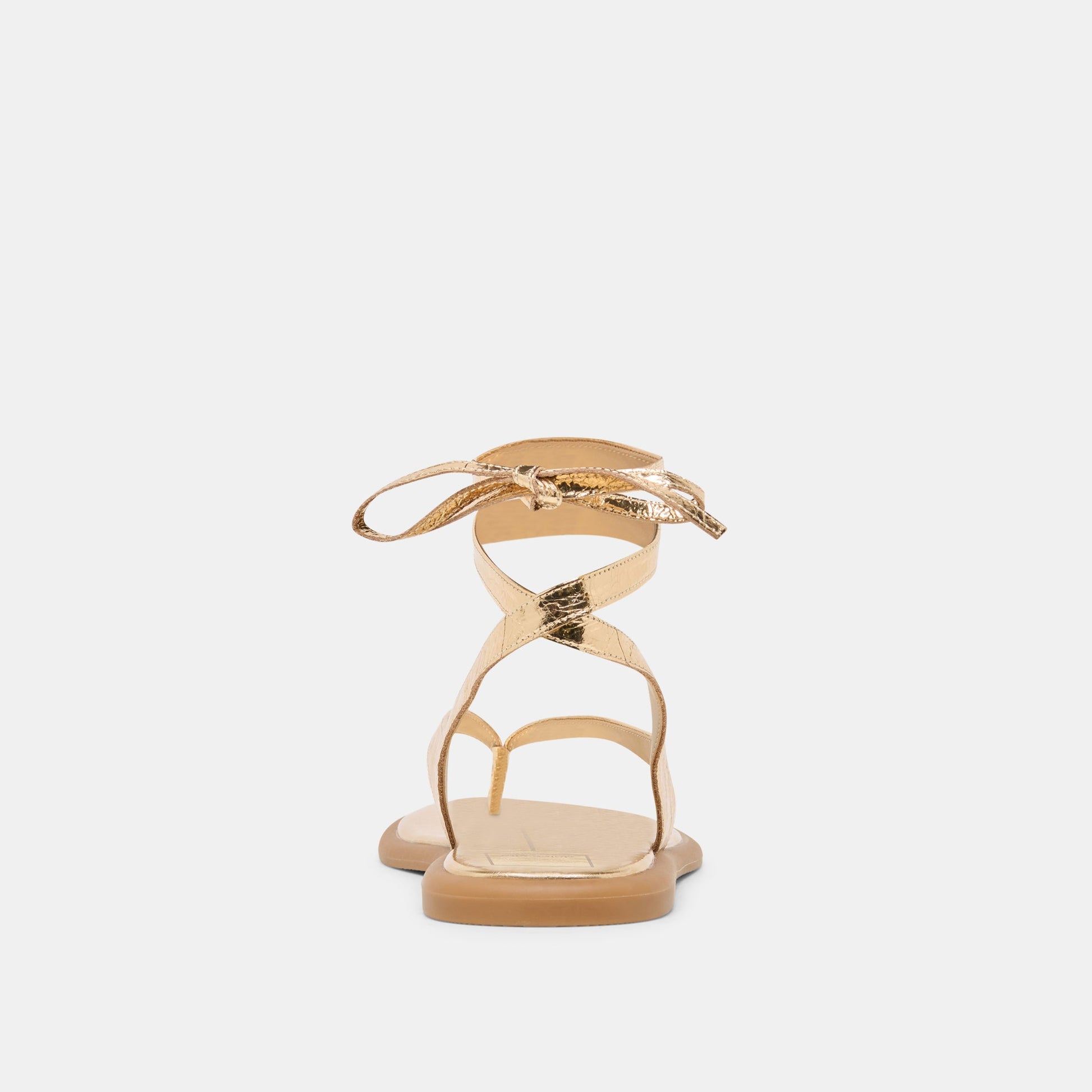Jayden Gold Distressed Leather Sandals Dolce Vita us